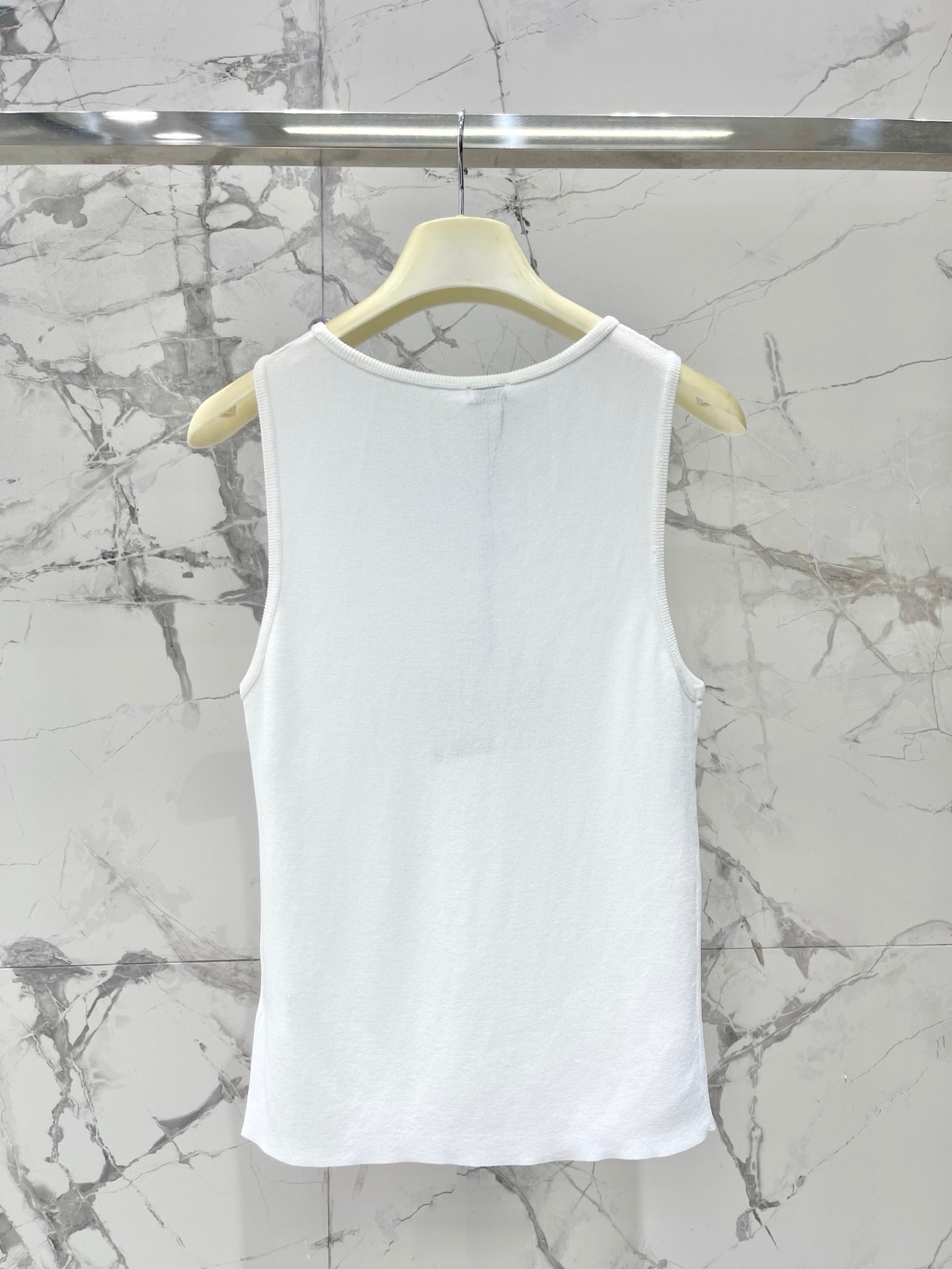 26SS NEW Embroidered knitted sleeveless vest