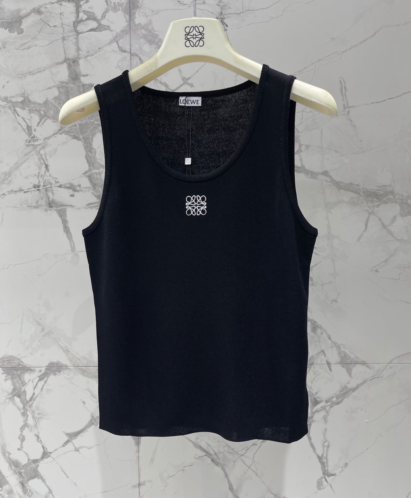26SS NEW Embroidered knitted sleeveless vest
