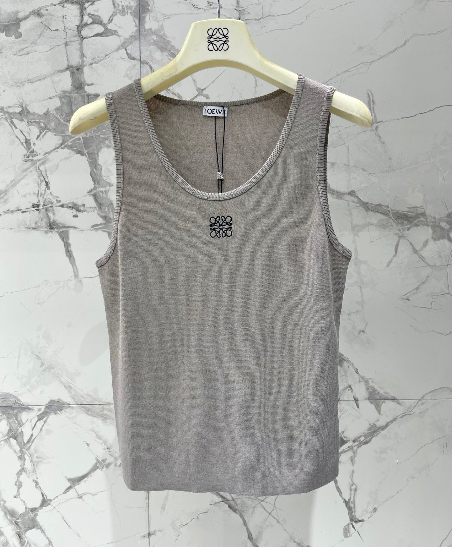 26SS NEW Embroidered knitted sleeveless vest