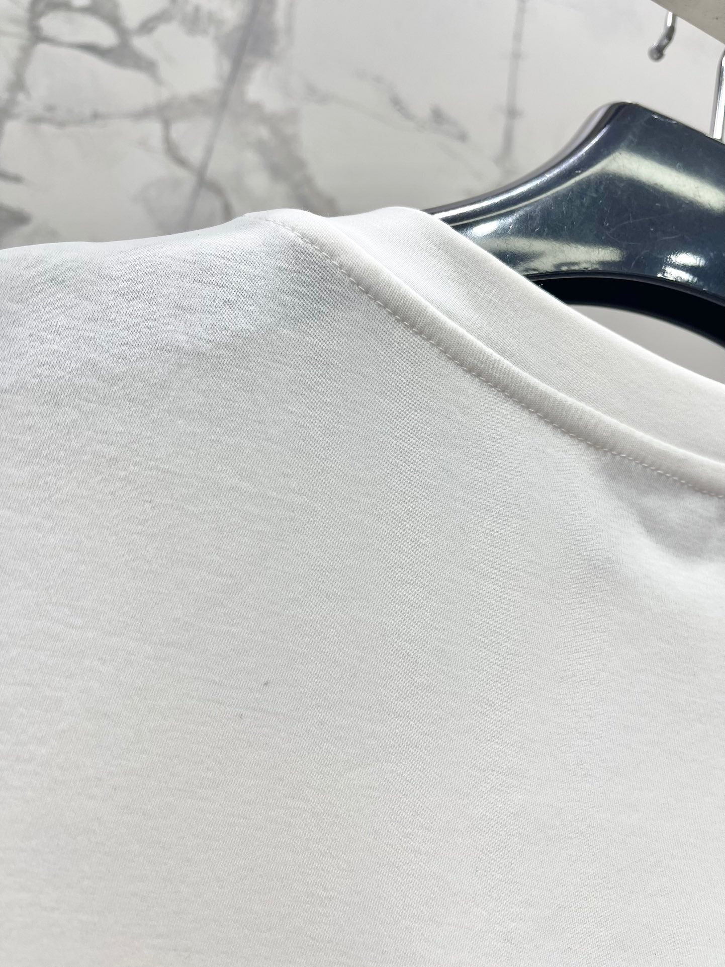 26SS NEUES Kristall-Diamant Kurzarm-T-Shirt
