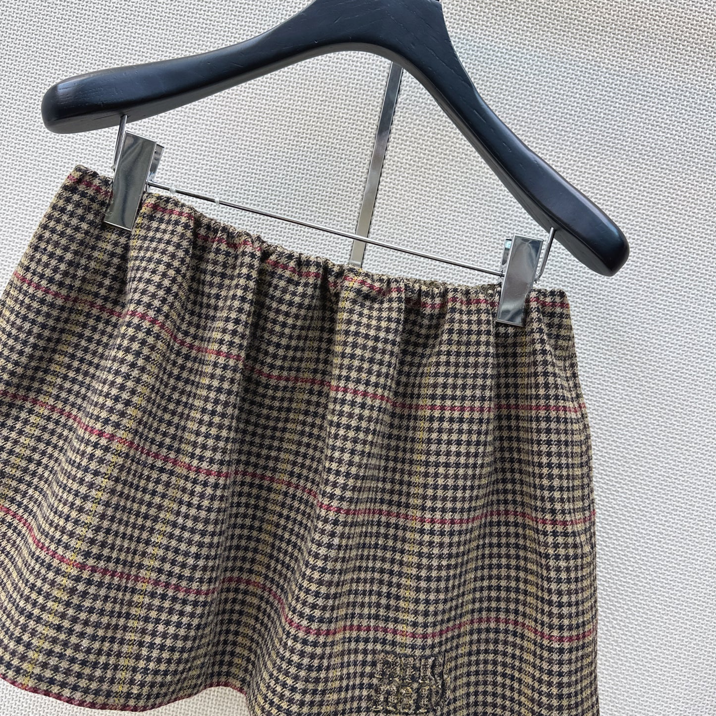 26SS NEW Houndstooth Mini Skirt