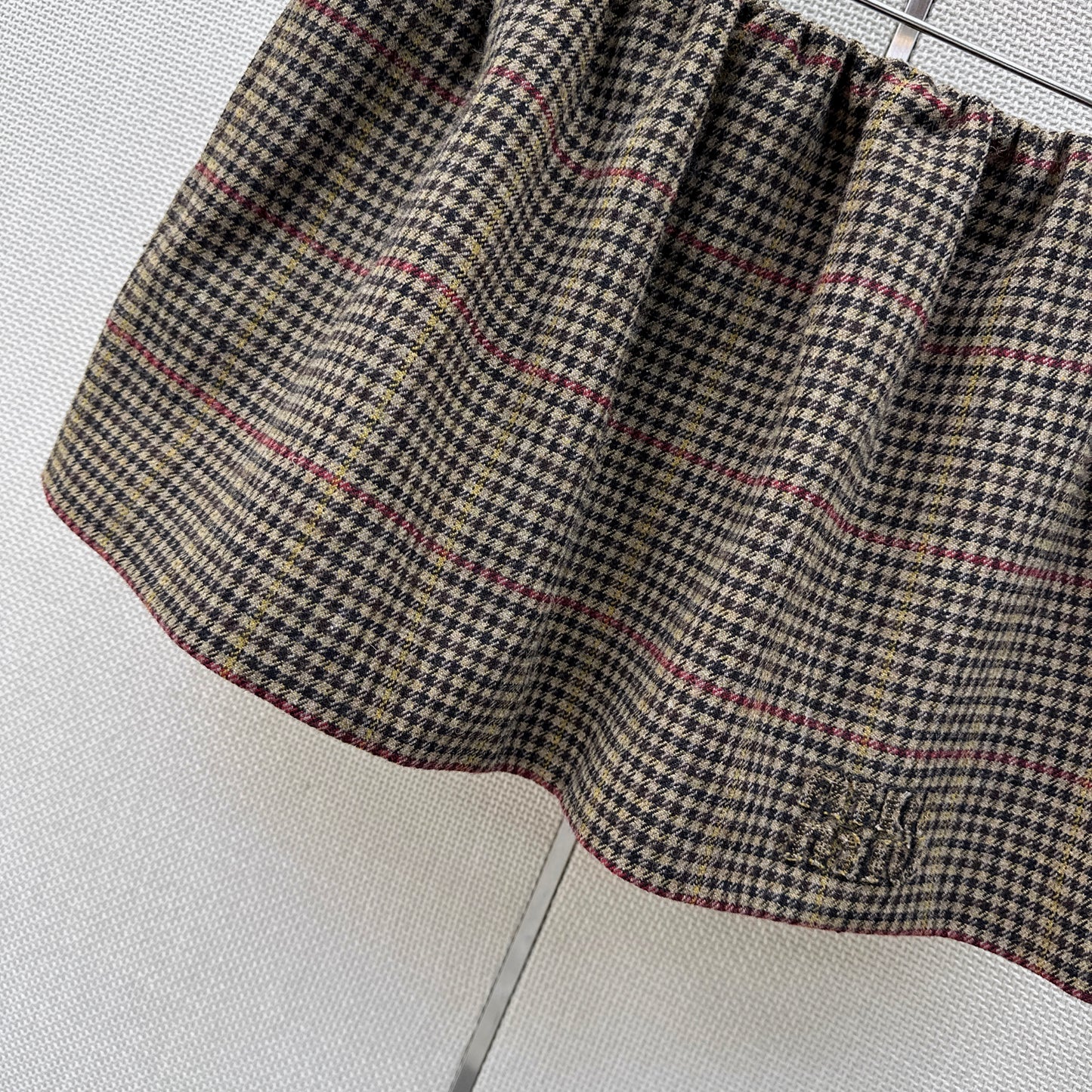 26SS NEW Houndstooth Mini Skirt