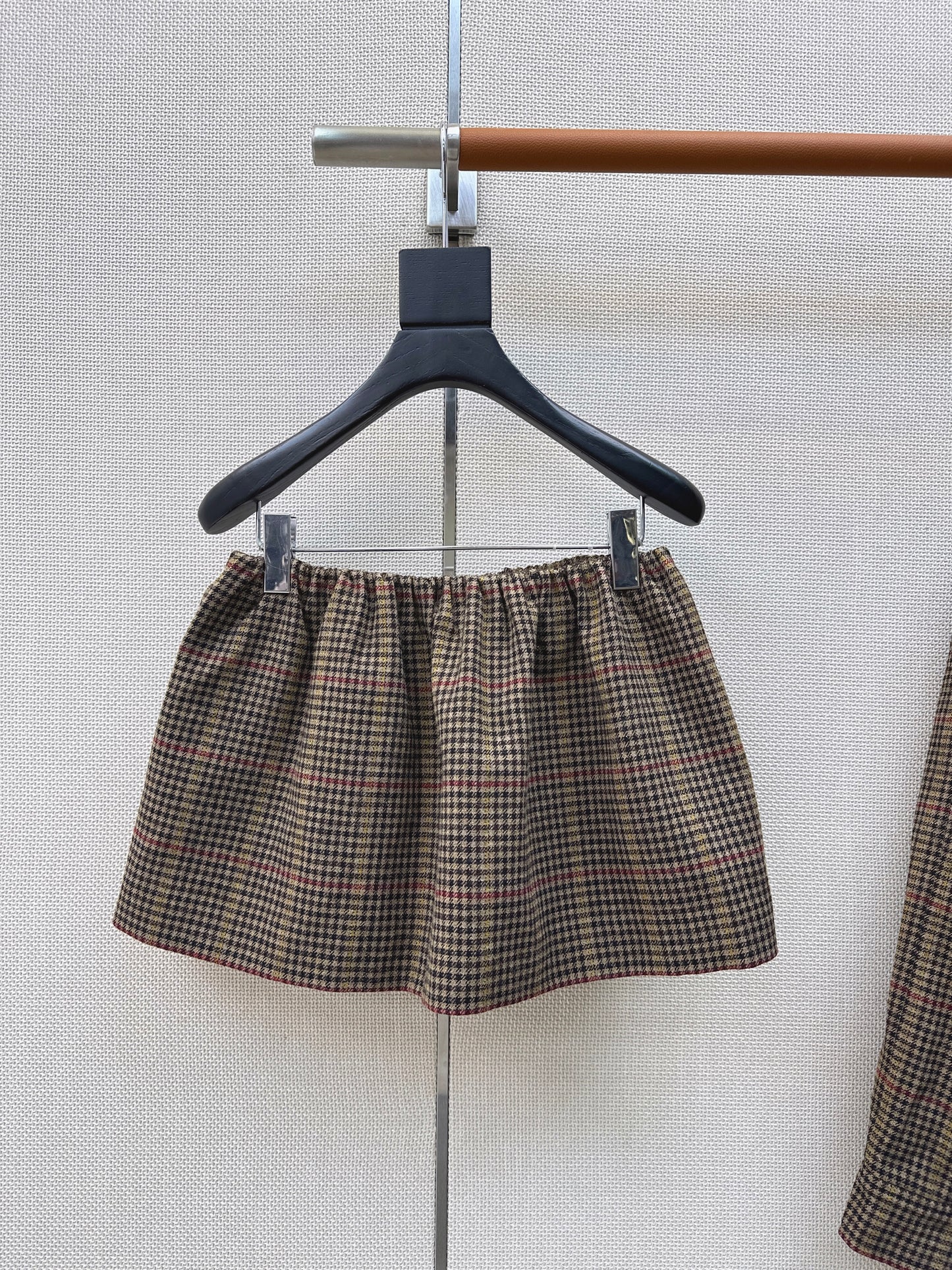 26SS NEW Houndstooth Mini Skirt