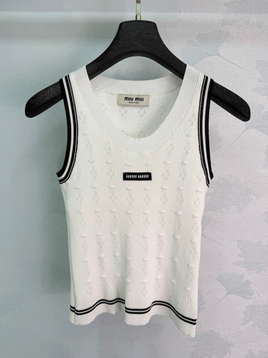 26SS NEW Hollow knitted vest