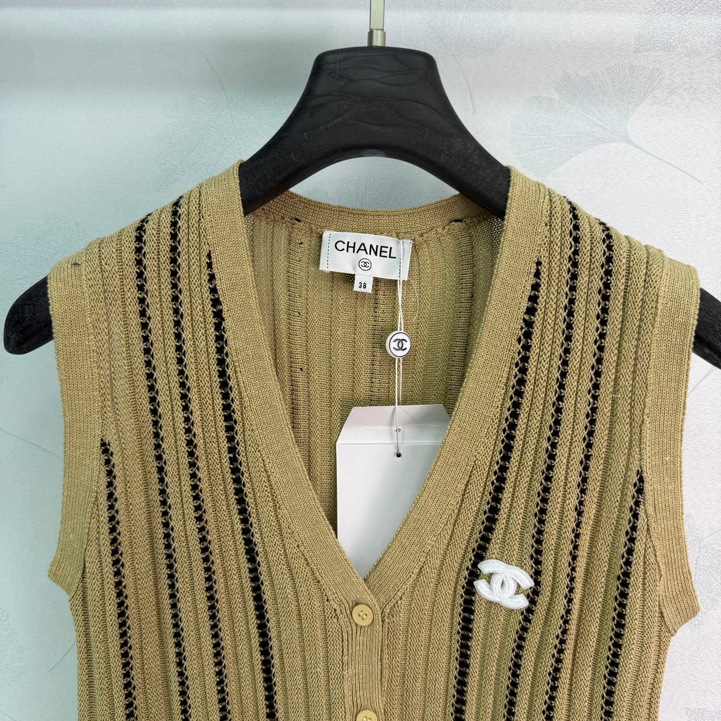 26SS NEW Striped knitted vest
