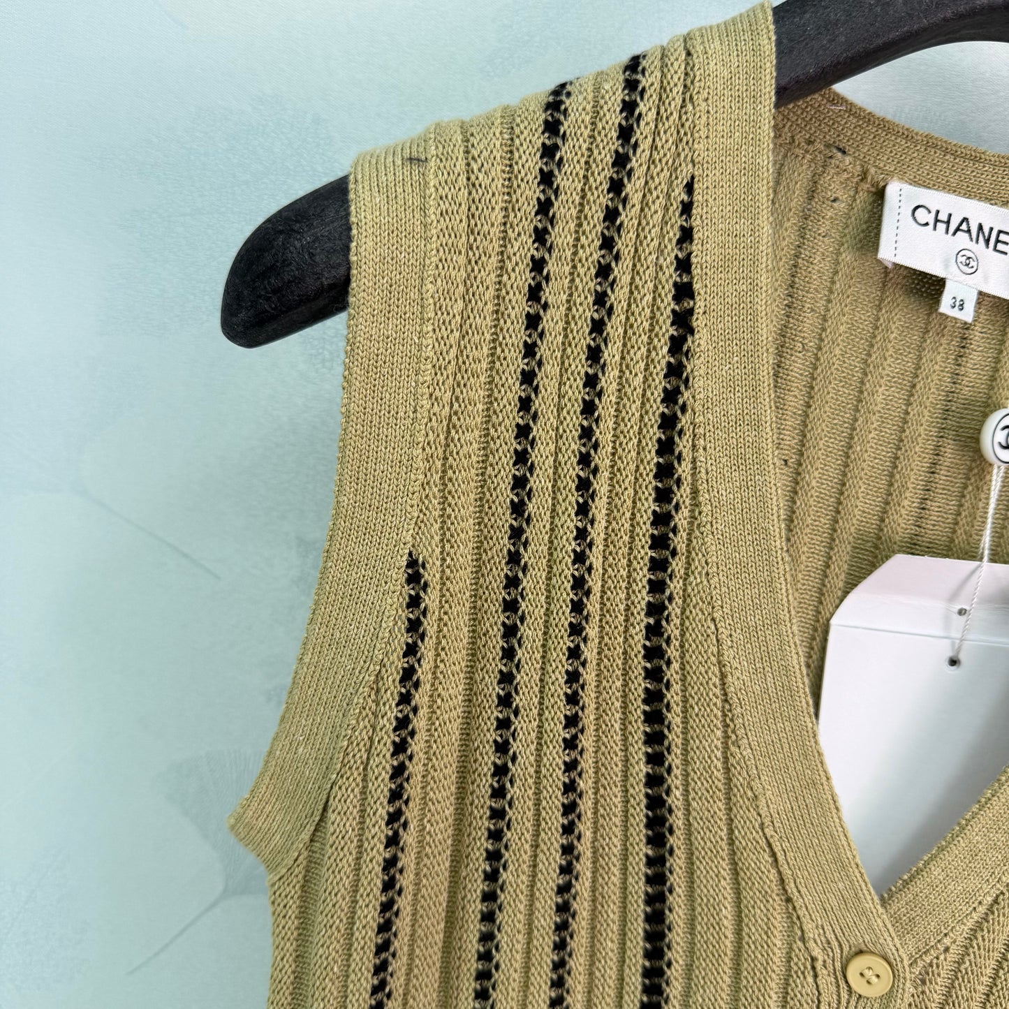 26SS NEW Striped knitted vest