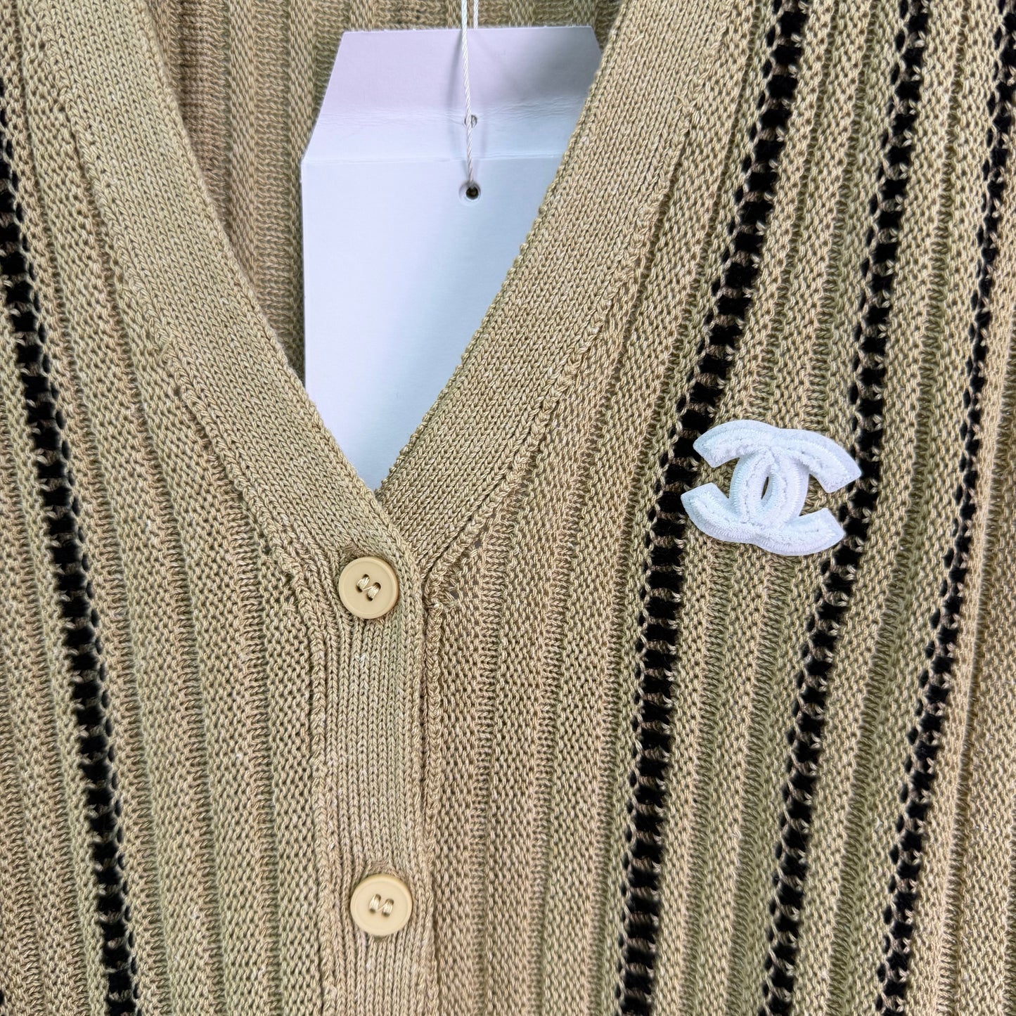 26SS NEW Striped knitted vest