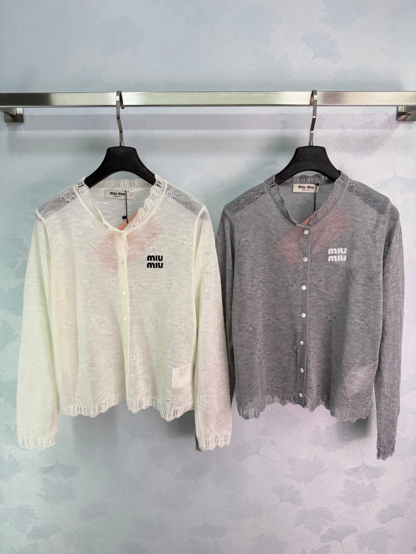 26SS NEW Light and breathable lace knitted cardigan