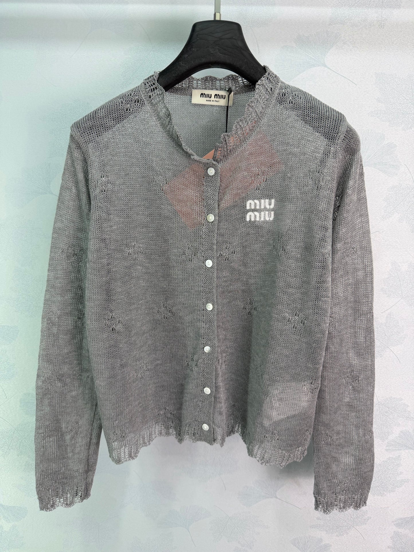 26SS NEW Light and breathable lace knitted cardigan