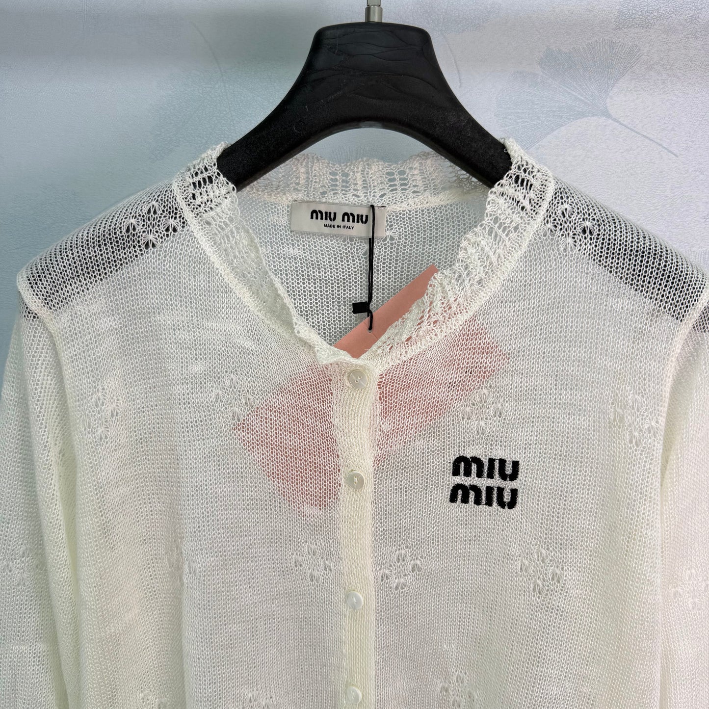 26SS NEW Light and breathable lace knitted cardigan