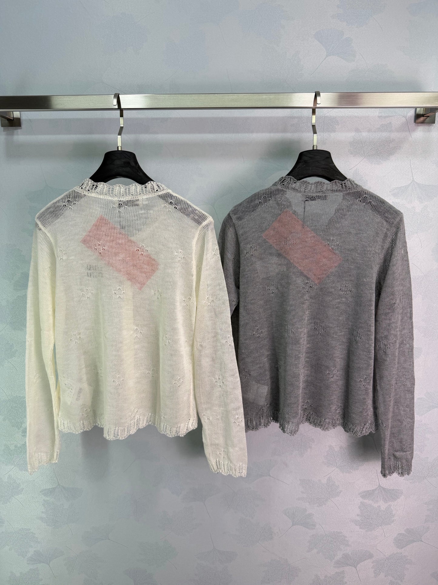 26SS NEW Light and breathable lace knitted cardigan