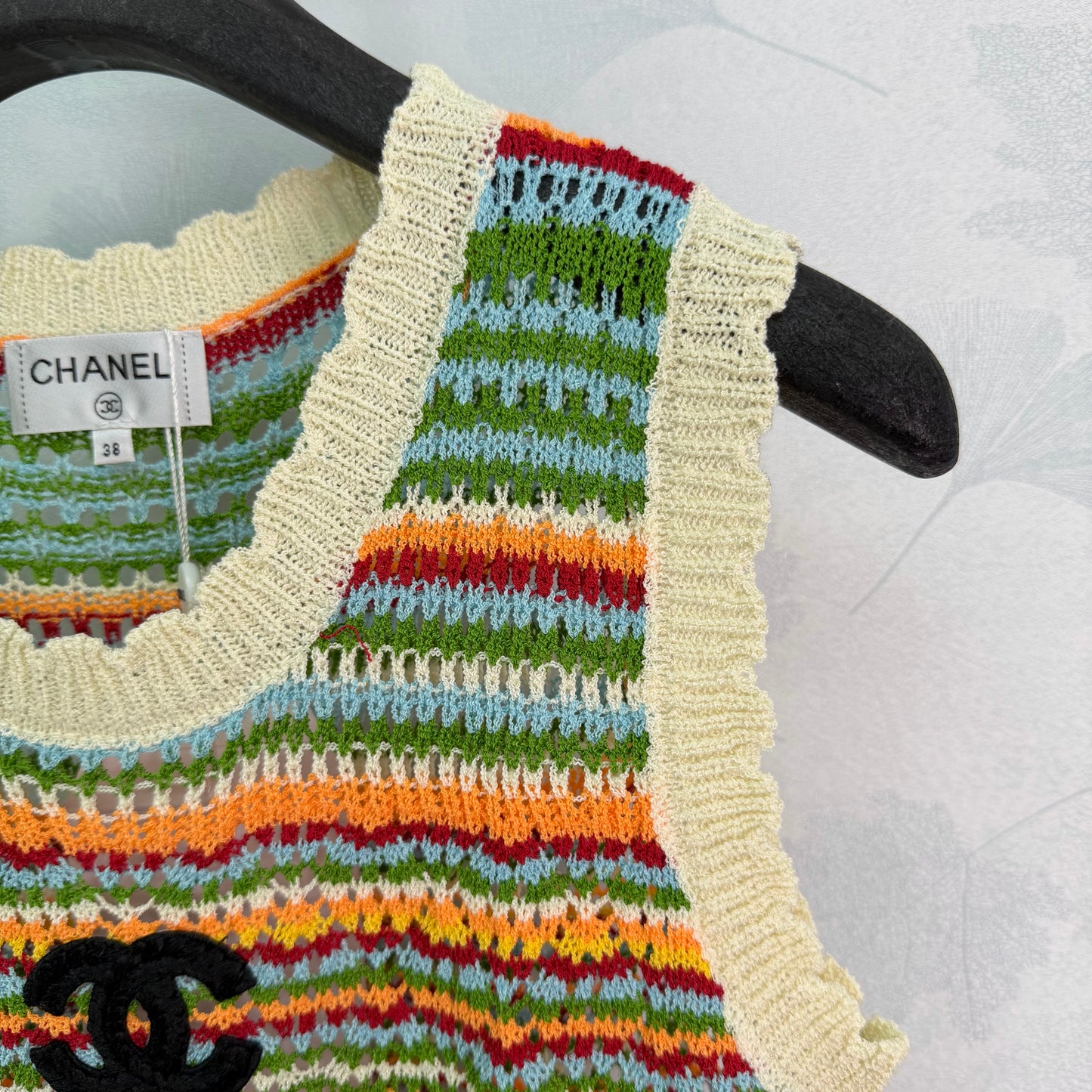 26SS NEW Colorful striped knitted vest
