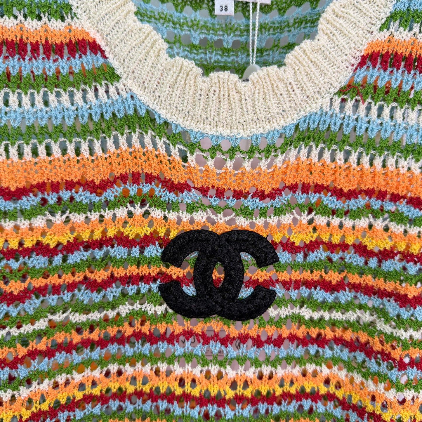 26SS NEW Colorful striped knitted vest