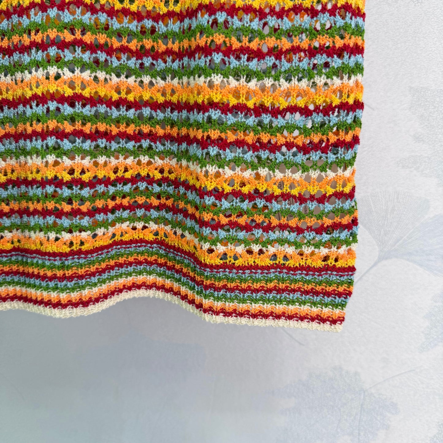 26SS NEW Colorful striped knitted vest