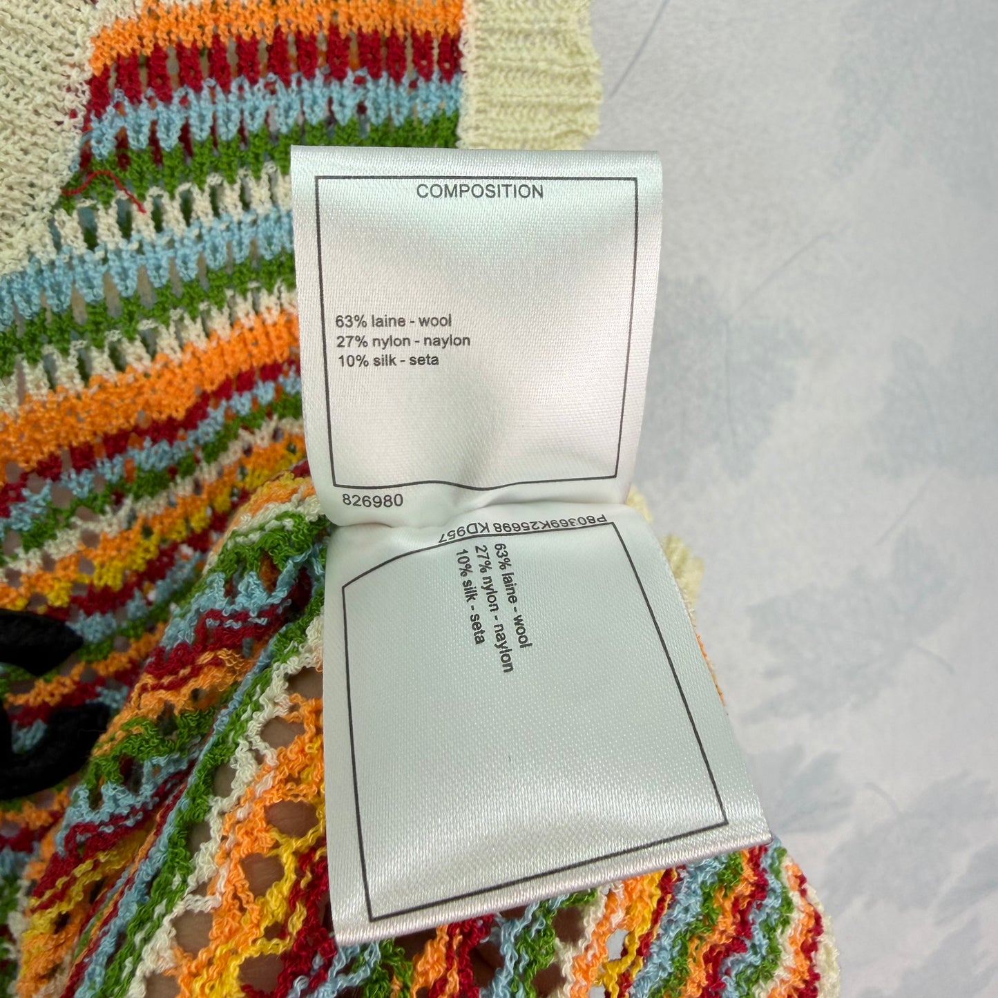 26SS NEW Colorful striped knitted vest