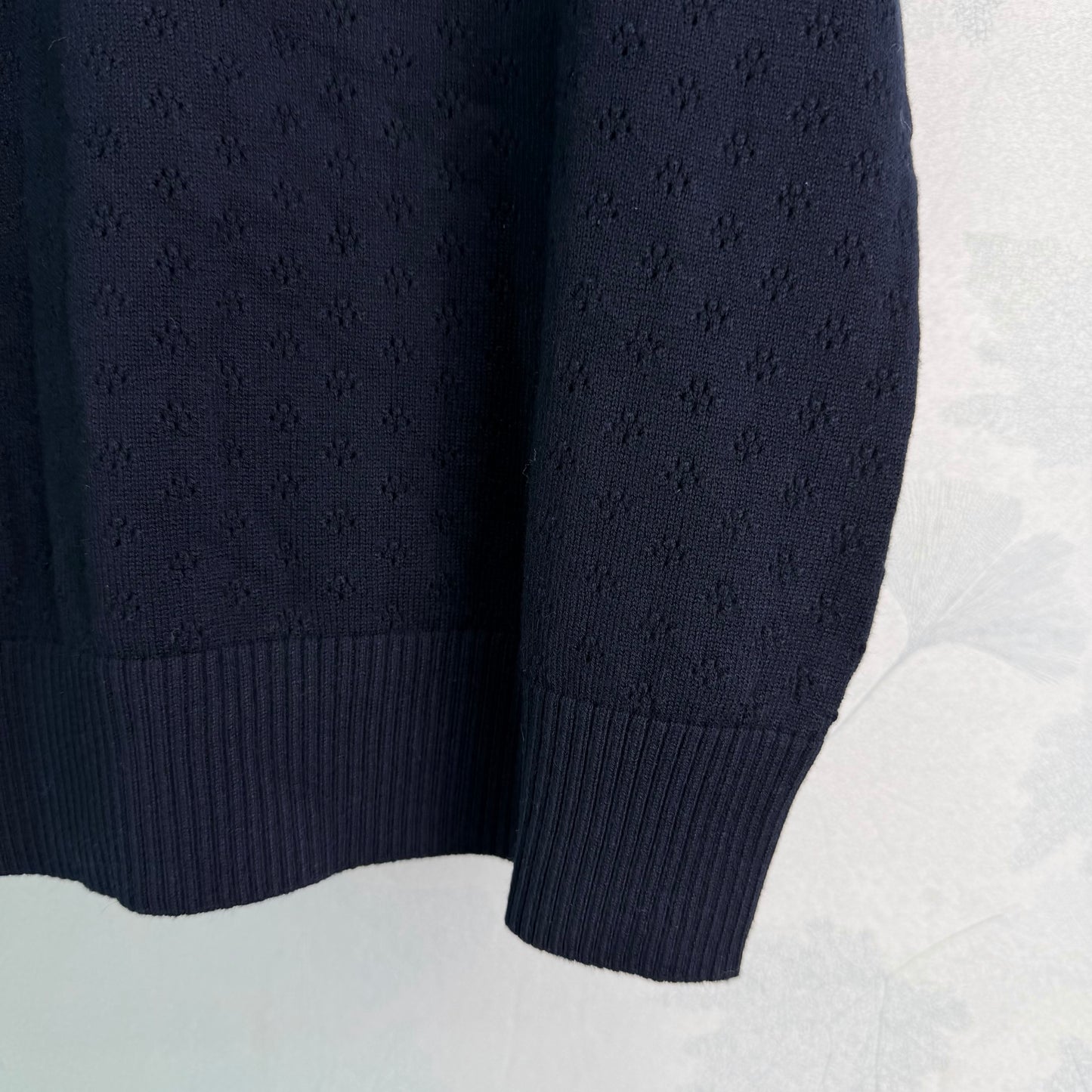 26SS NEW Navy blue knitted Polo shirt