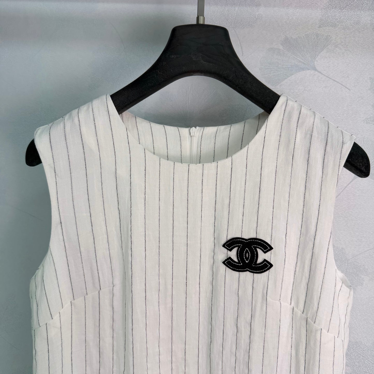 26SS NEW Vertical striped lace sundress