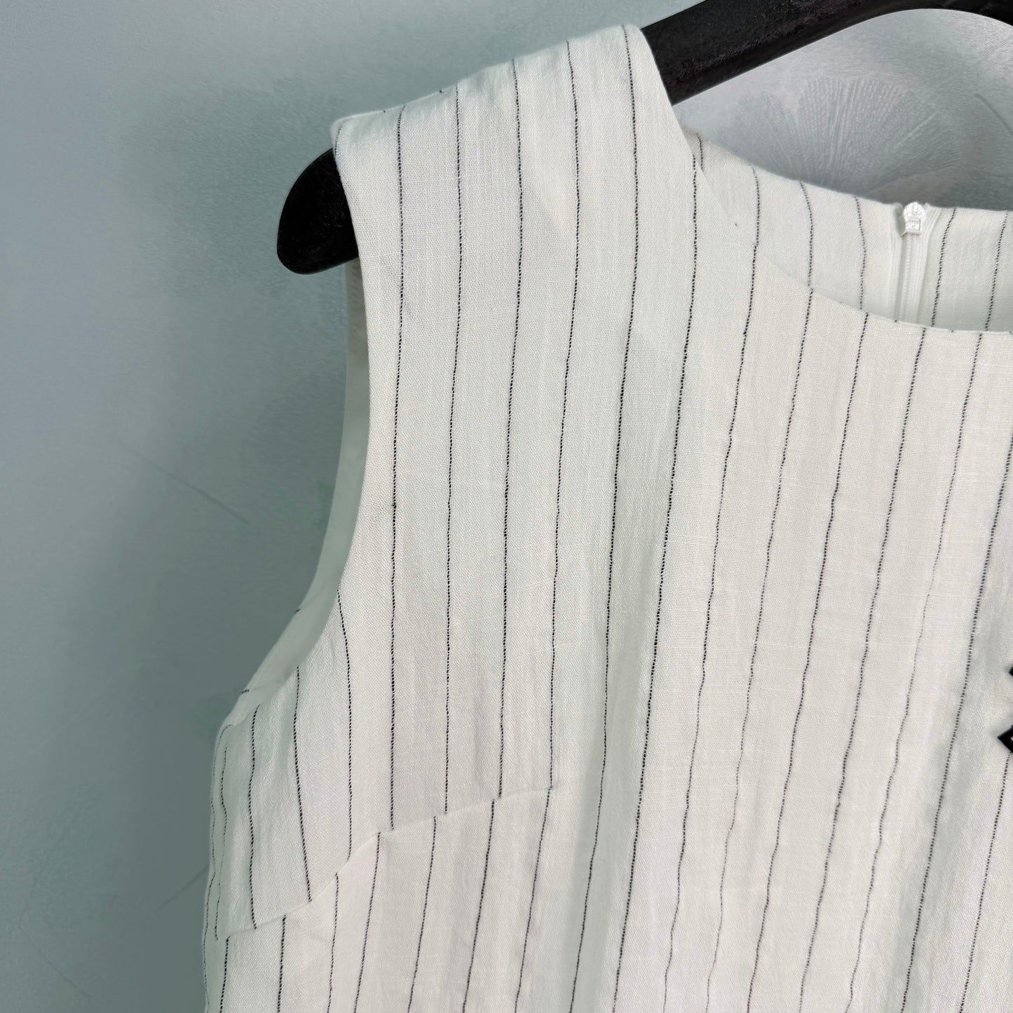 26SS NEW Vertical striped lace sundress