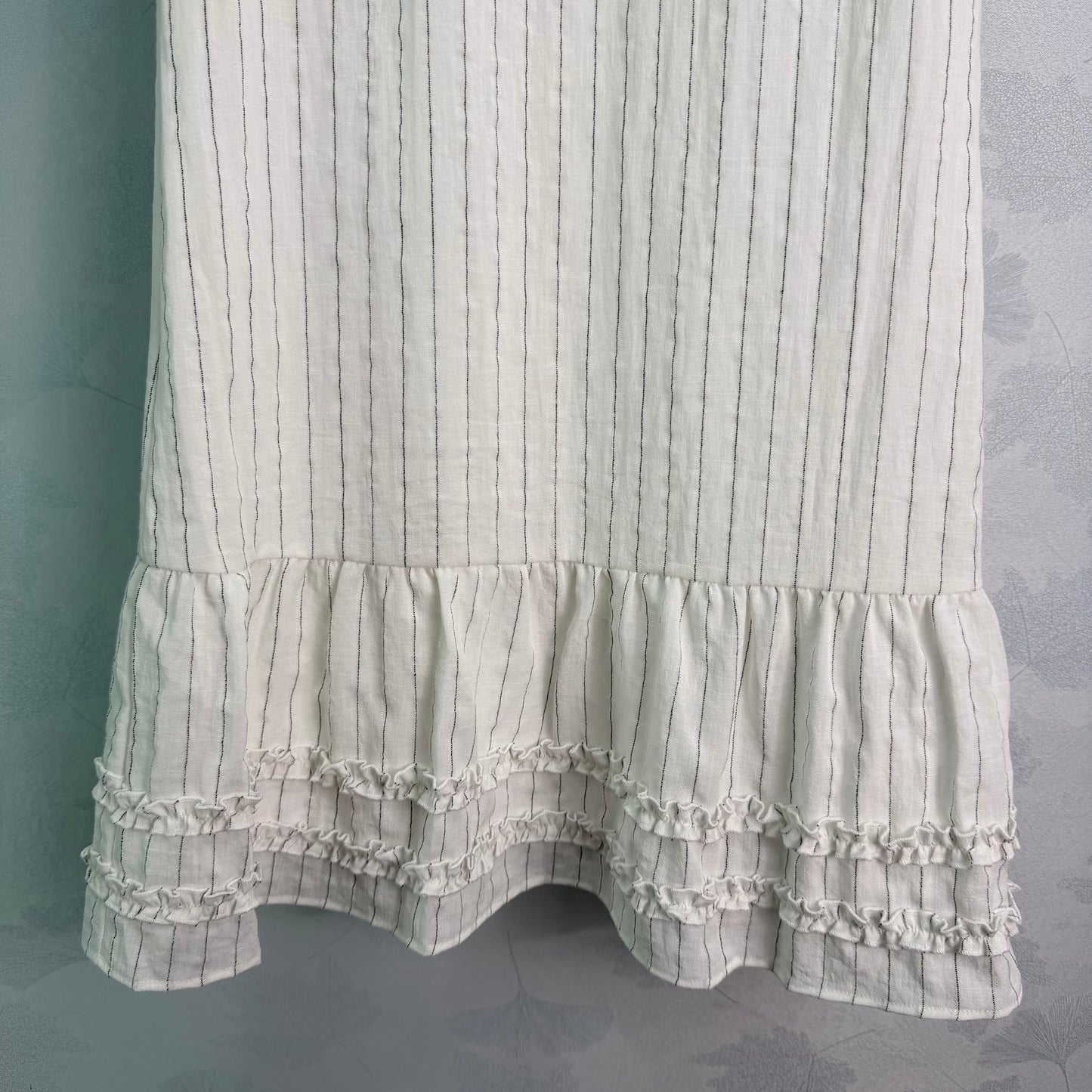 26SS NEW Vertical striped lace sundress