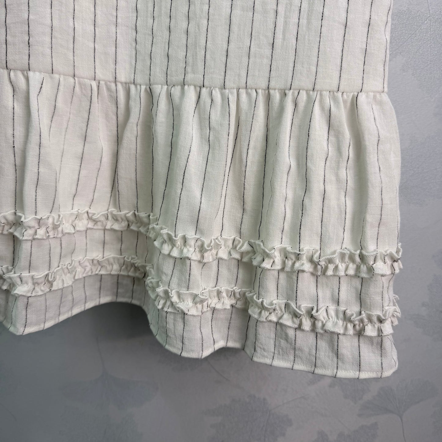 26SS NEW Vertical striped lace sundress
