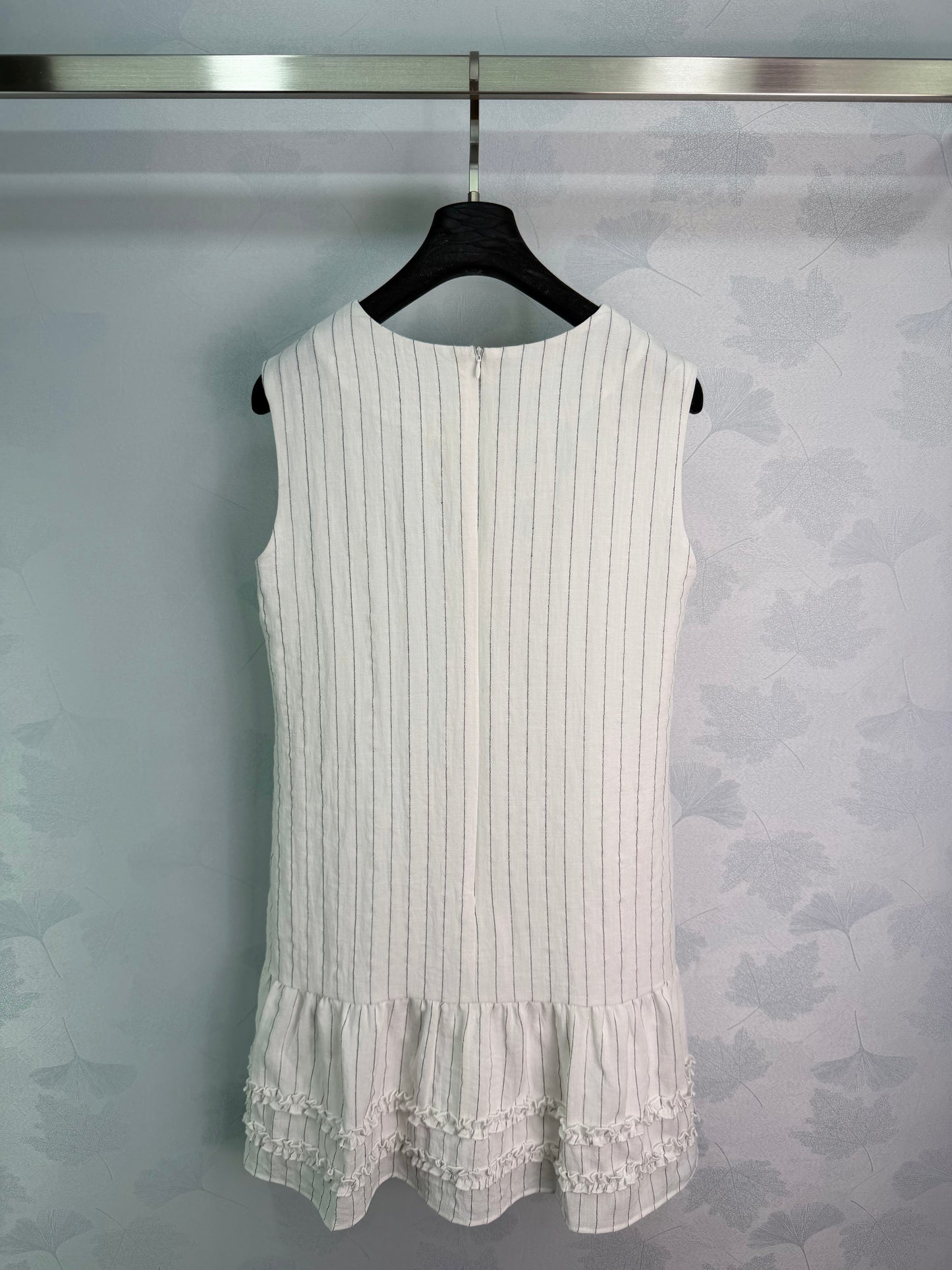 26SS NEW Vertical striped lace sundress