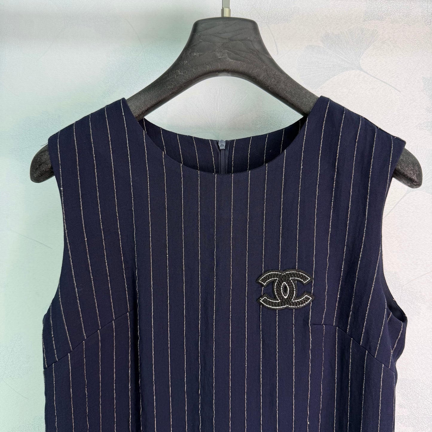 26SS NEW Vertical striped lace sundress