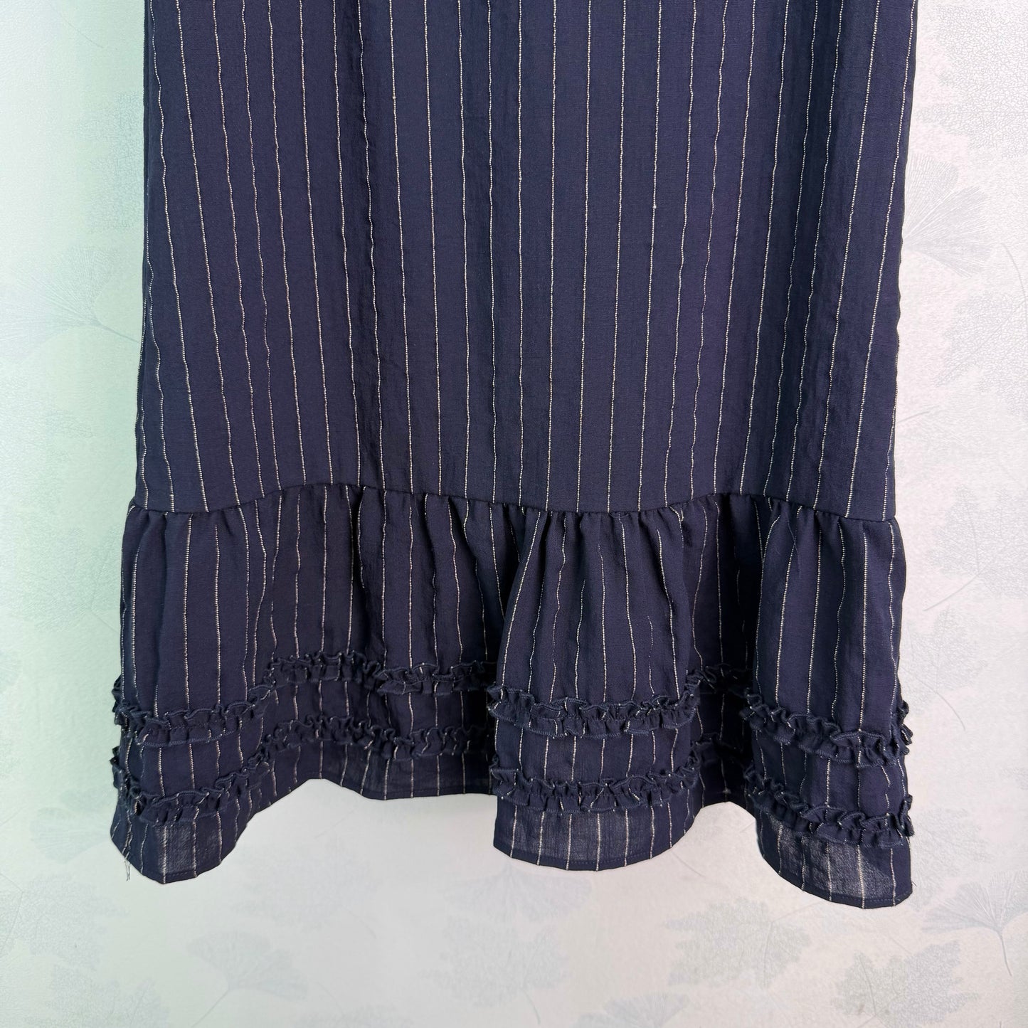 26SS NEW Vertical striped lace sundress