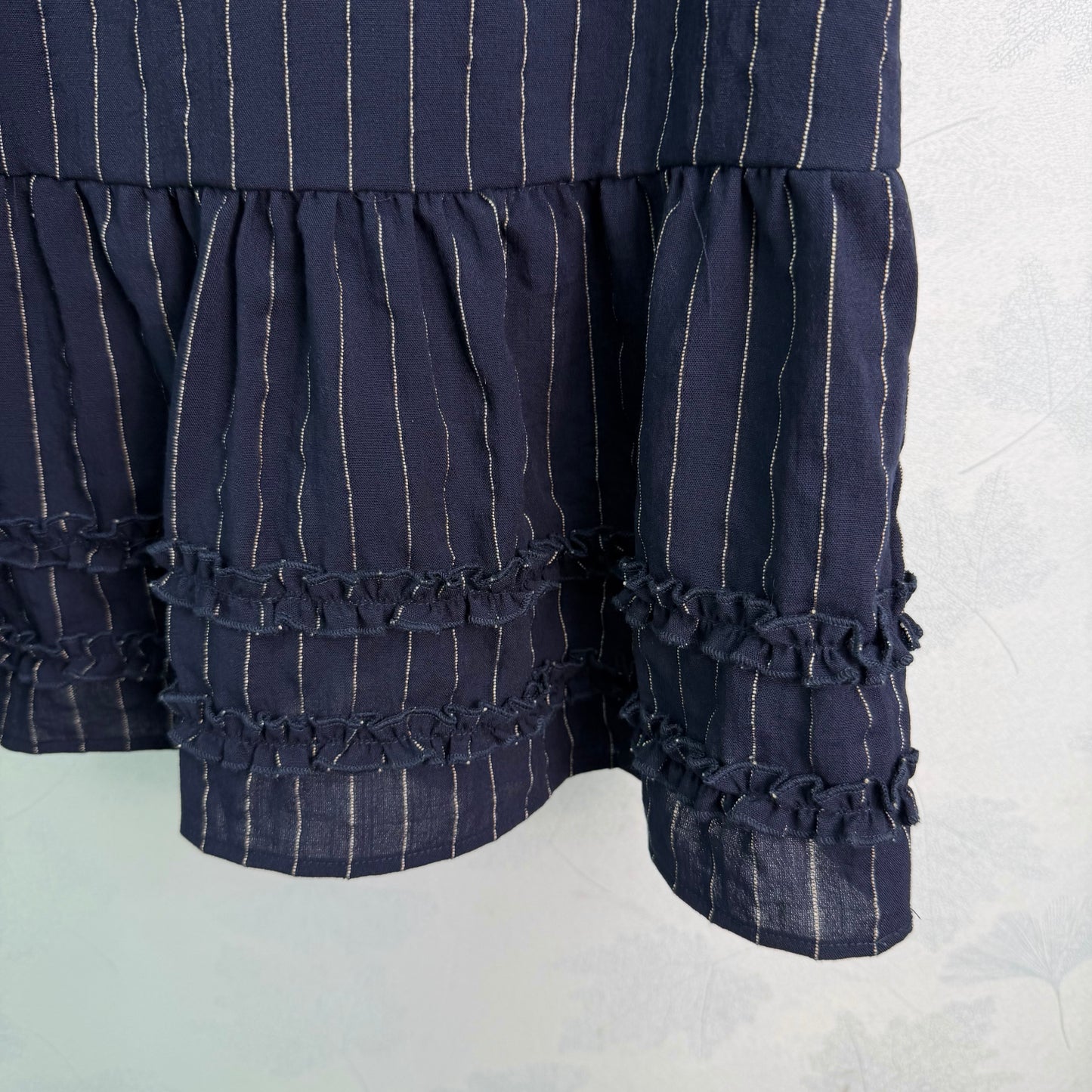 26SS NEW Vertical striped lace sundress