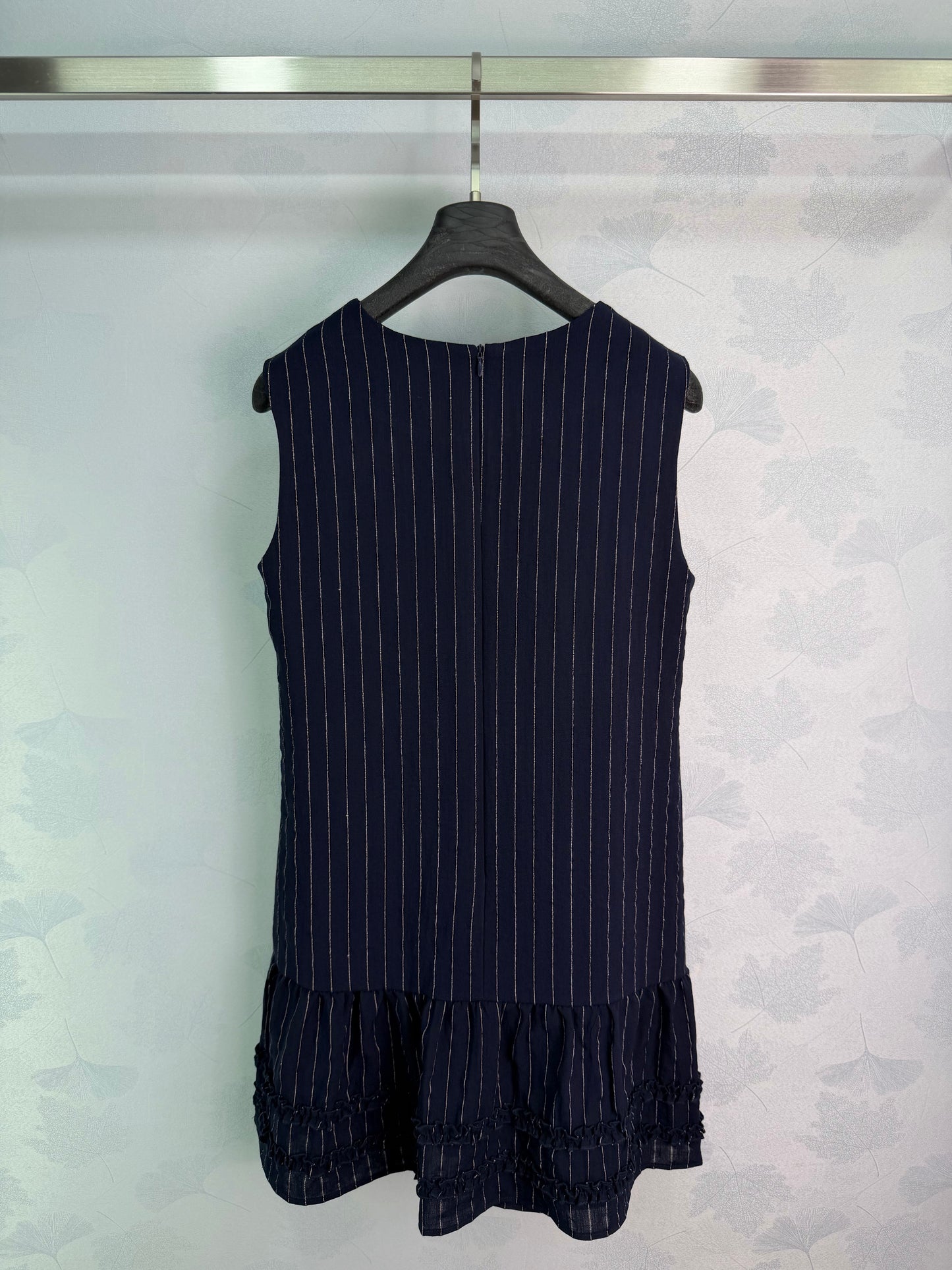 26SS NEW Vertical striped lace sundress
