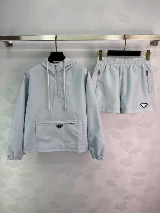 26SS NEW Thin nylon sun protection casual hooded suit