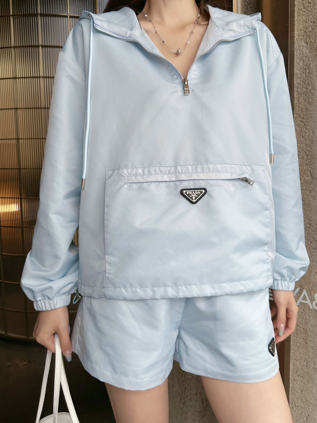 26SS NEW Thin nylon sun protection casual hooded suit