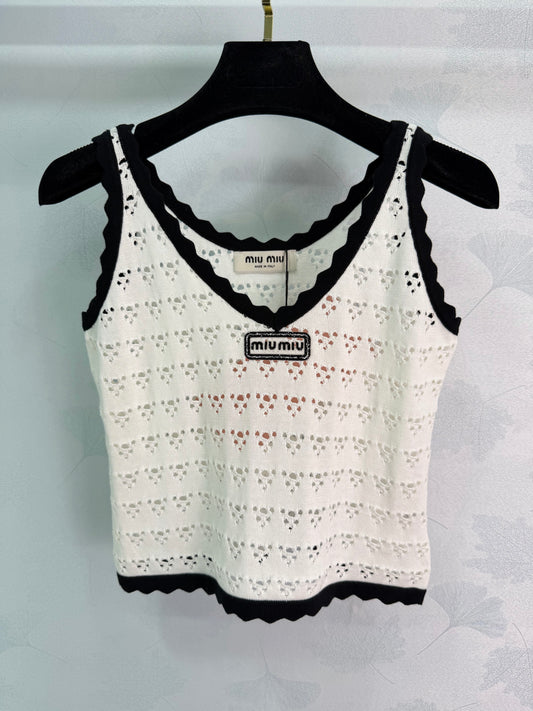 26SS NEW Hollow knitted vest