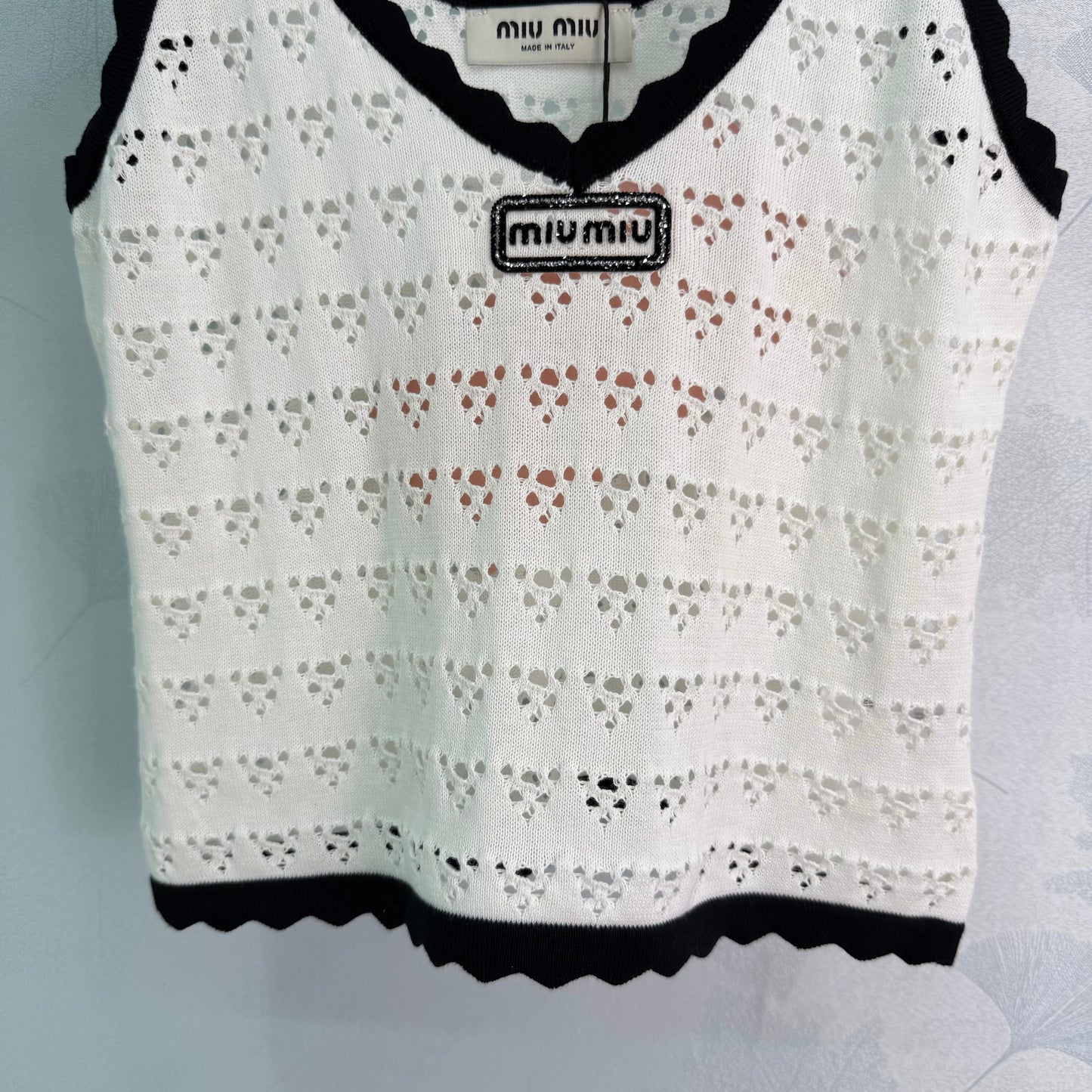 26SS NEW Hollow knitted vest