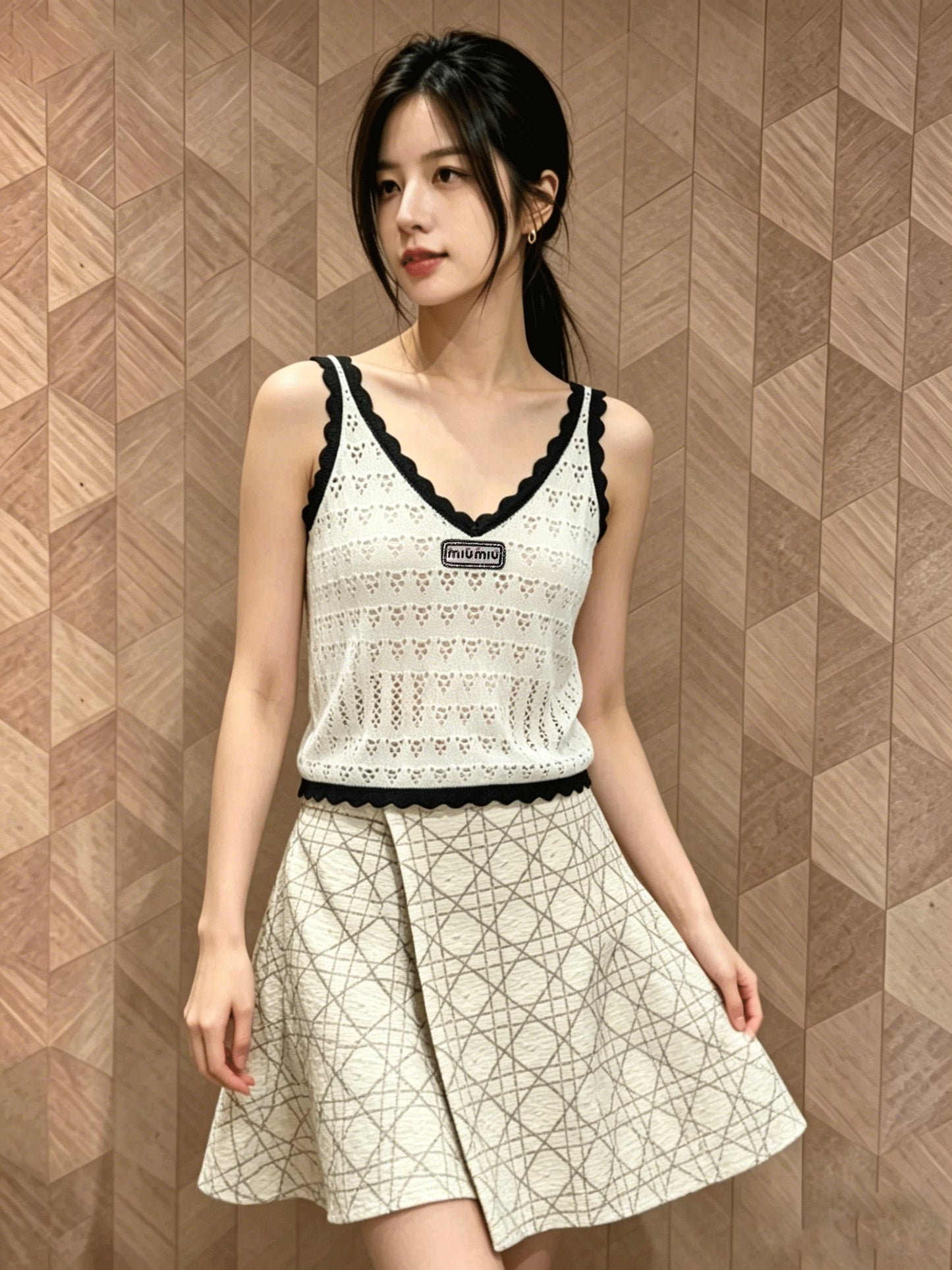 26SS NEW Hollow knitted vest