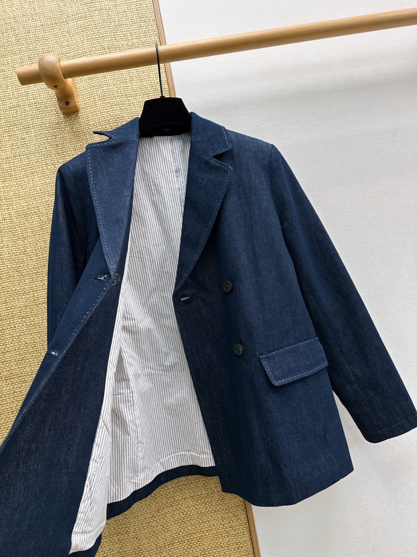 🔥Highest Quality🔥26SS NEW Premium navy blue denim suit jacket
