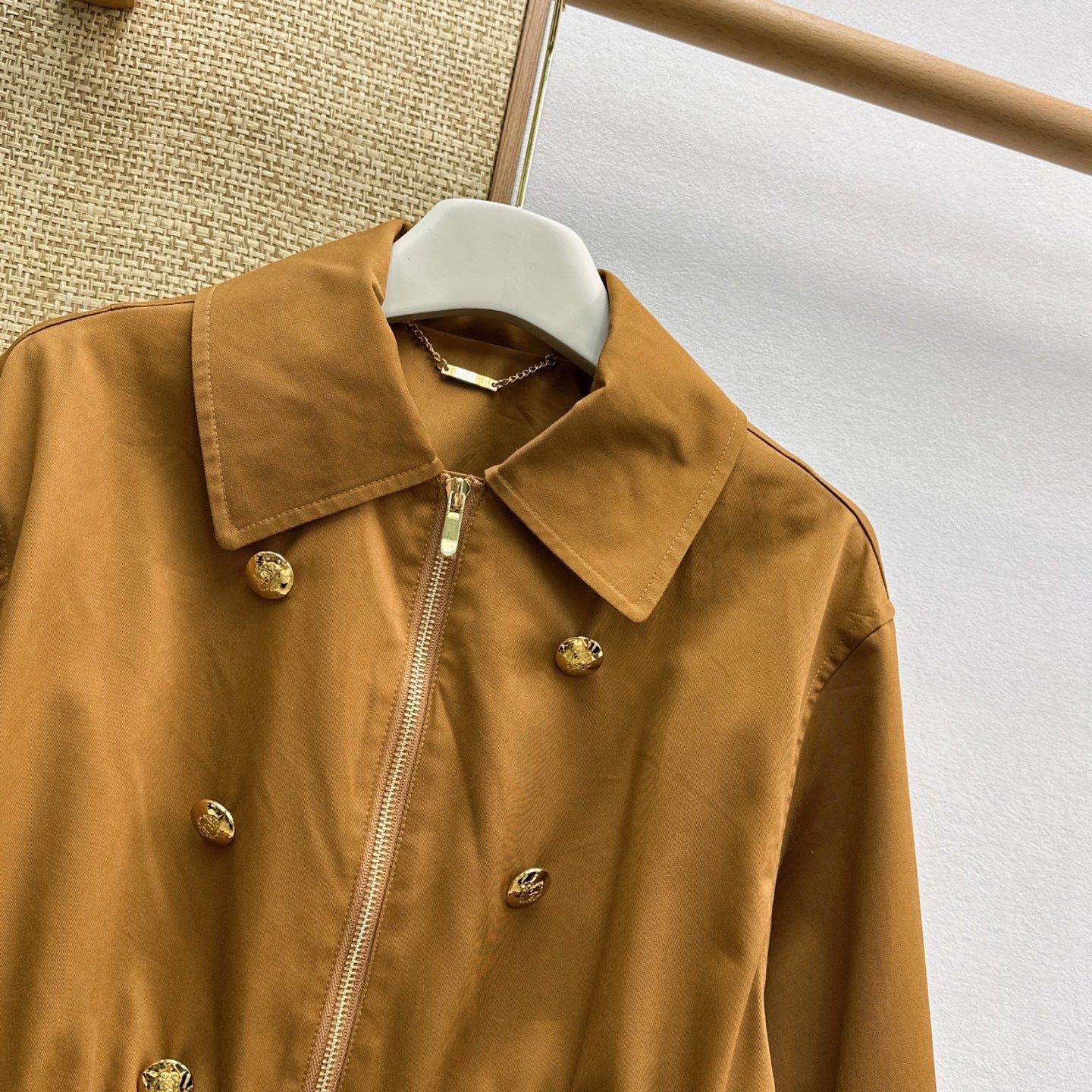 🔥Highest Quality🔥26SS NEW French caramel zipper drawstring windbreaker jacket