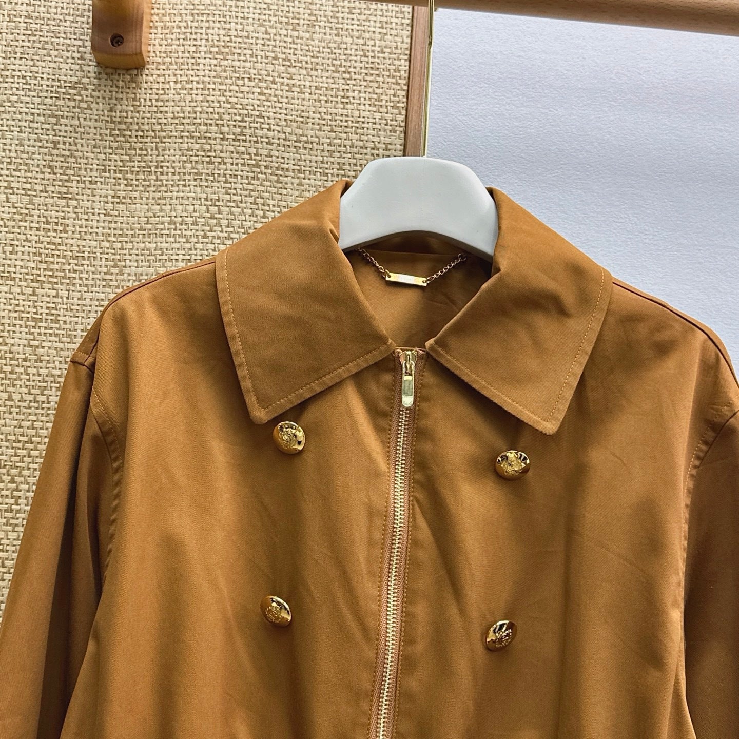 🔥Highest Quality🔥26SS NEW French caramel zipper drawstring windbreaker jacket