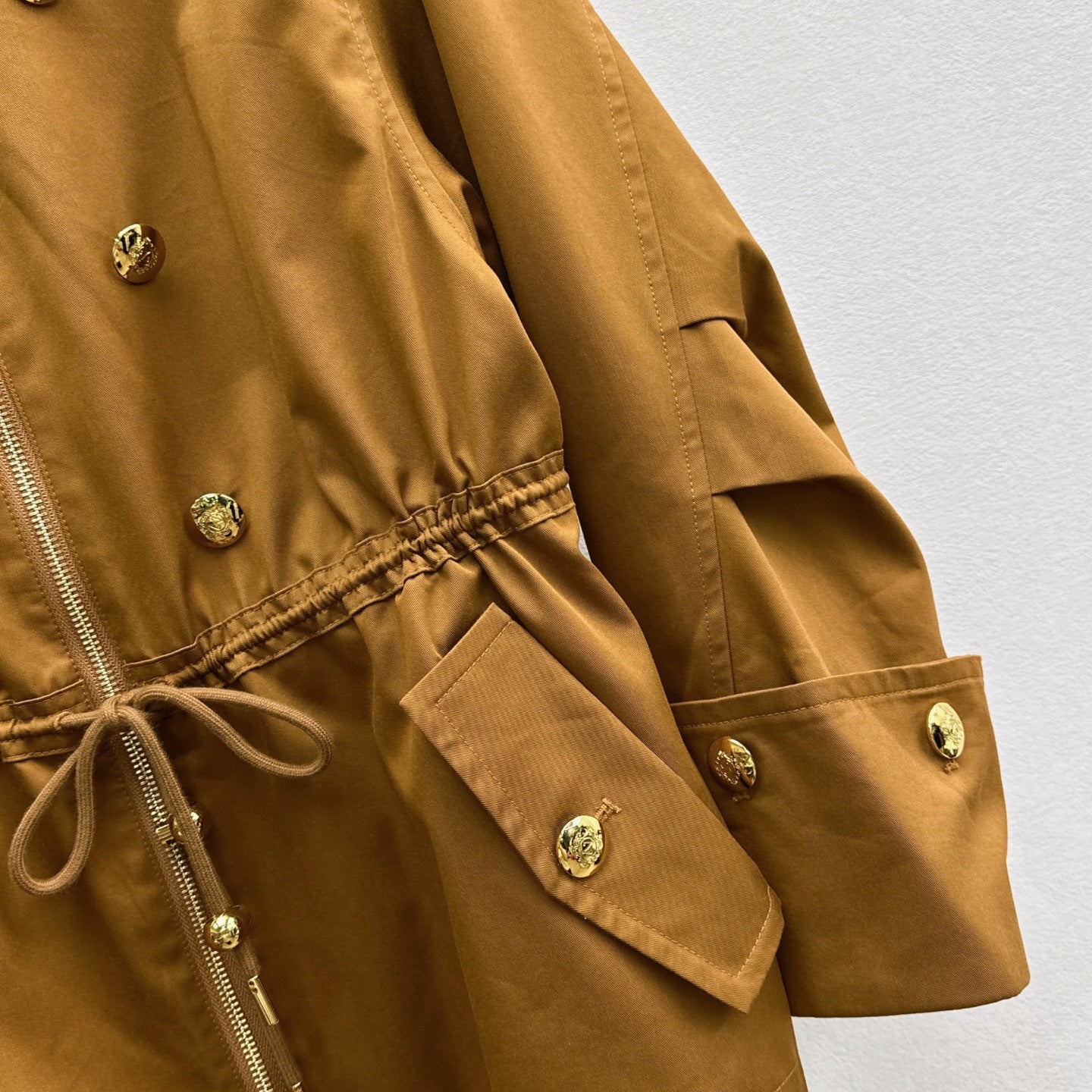 🔥Highest Quality🔥26SS NEW French caramel zipper drawstring windbreaker jacket