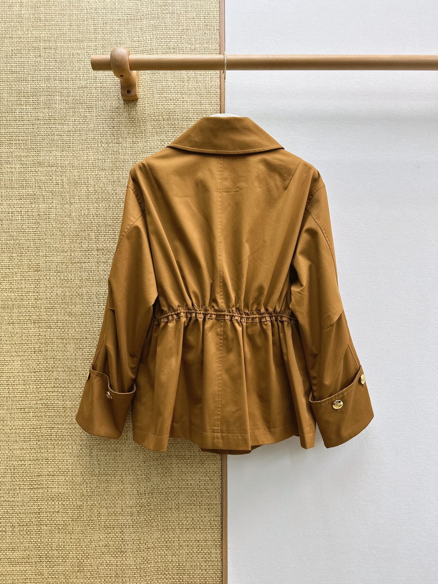 🔥Highest Quality🔥26SS NEW French caramel zipper drawstring windbreaker jacket