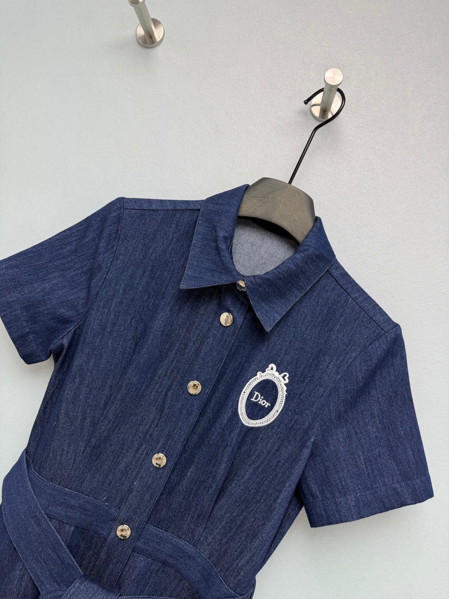 26SS NEW Denim short-sleeved dress
