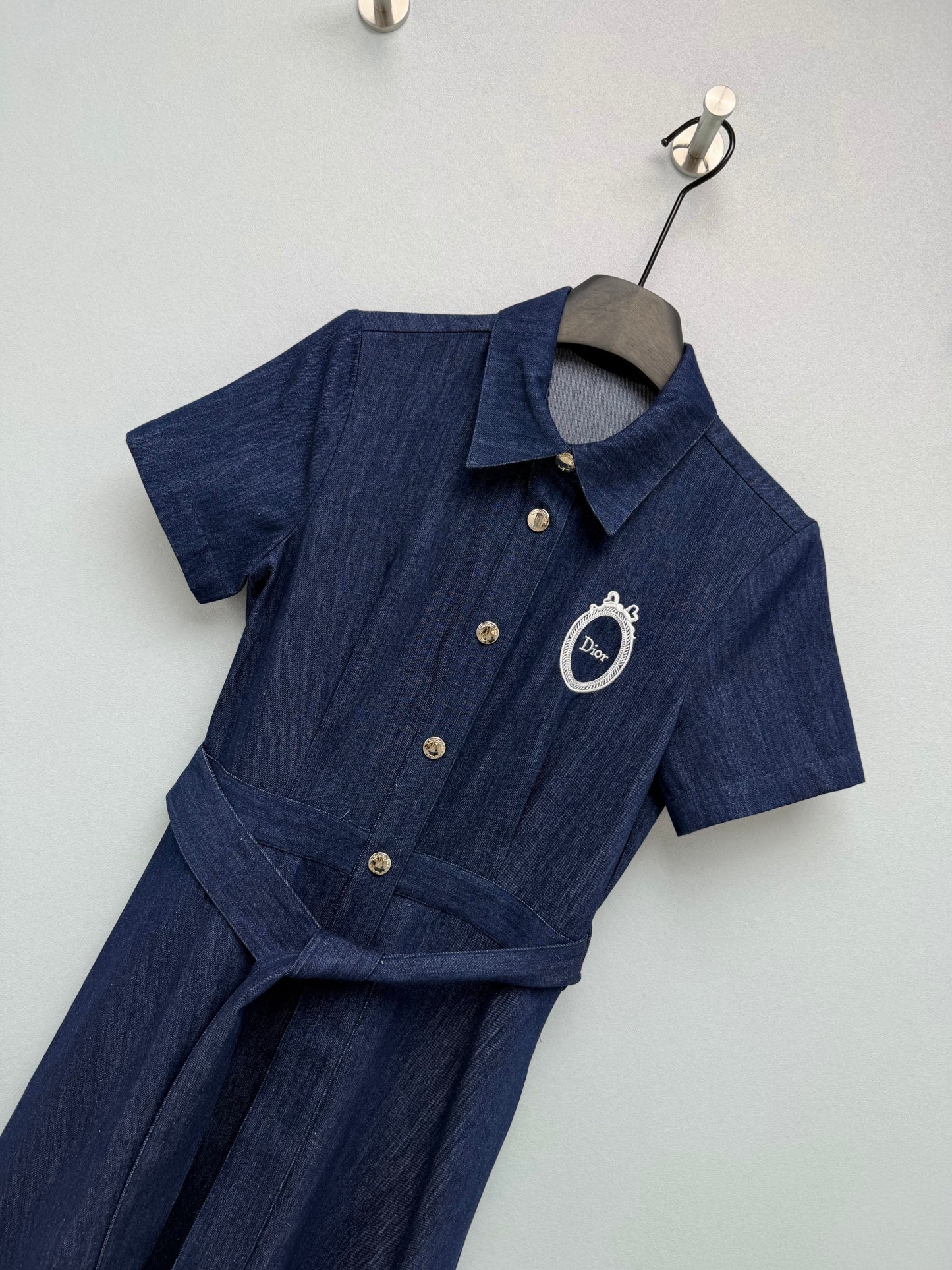 26SS NEW Denim short-sleeved dress