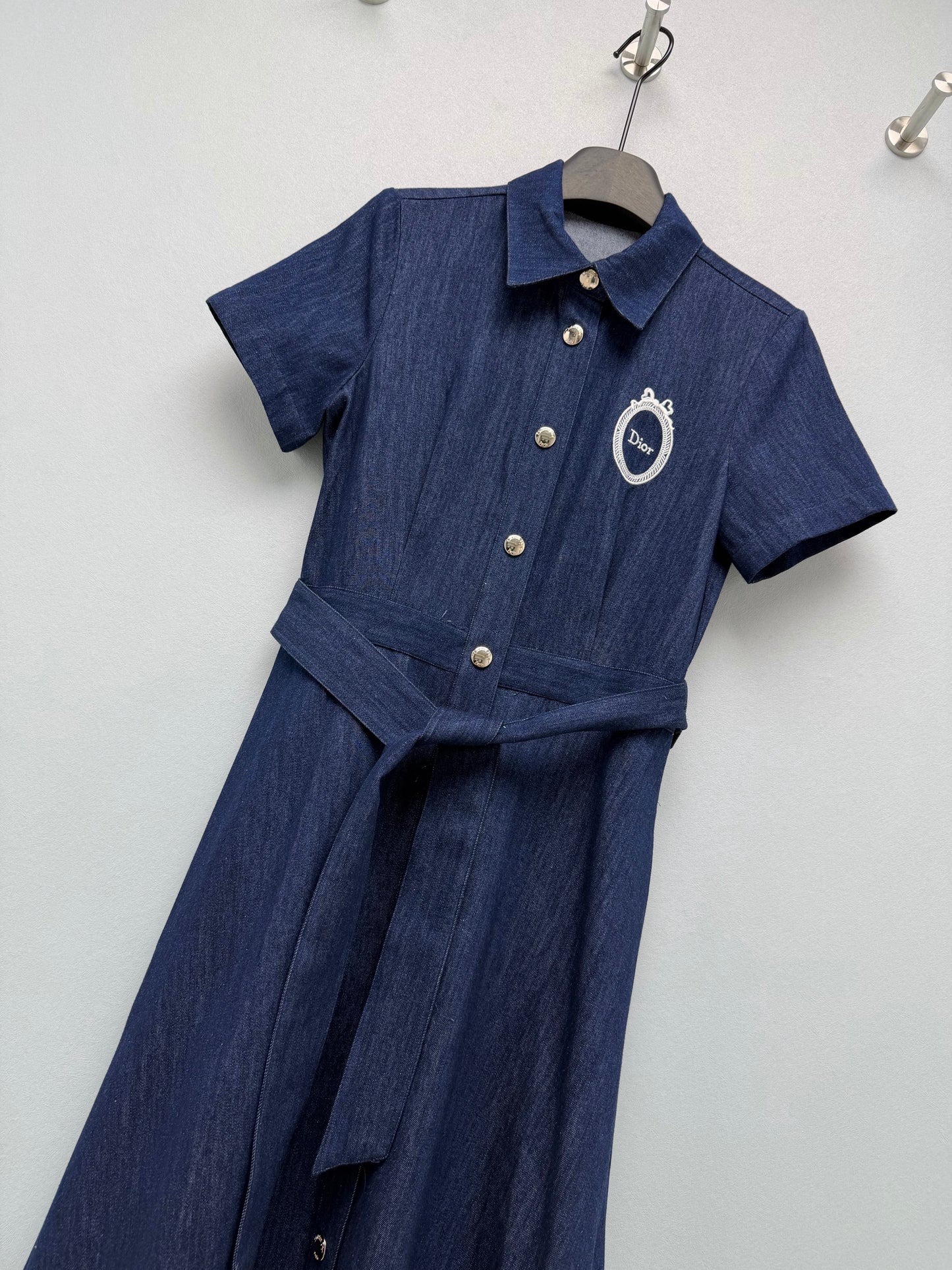 26SS NEW Denim short-sleeved dress