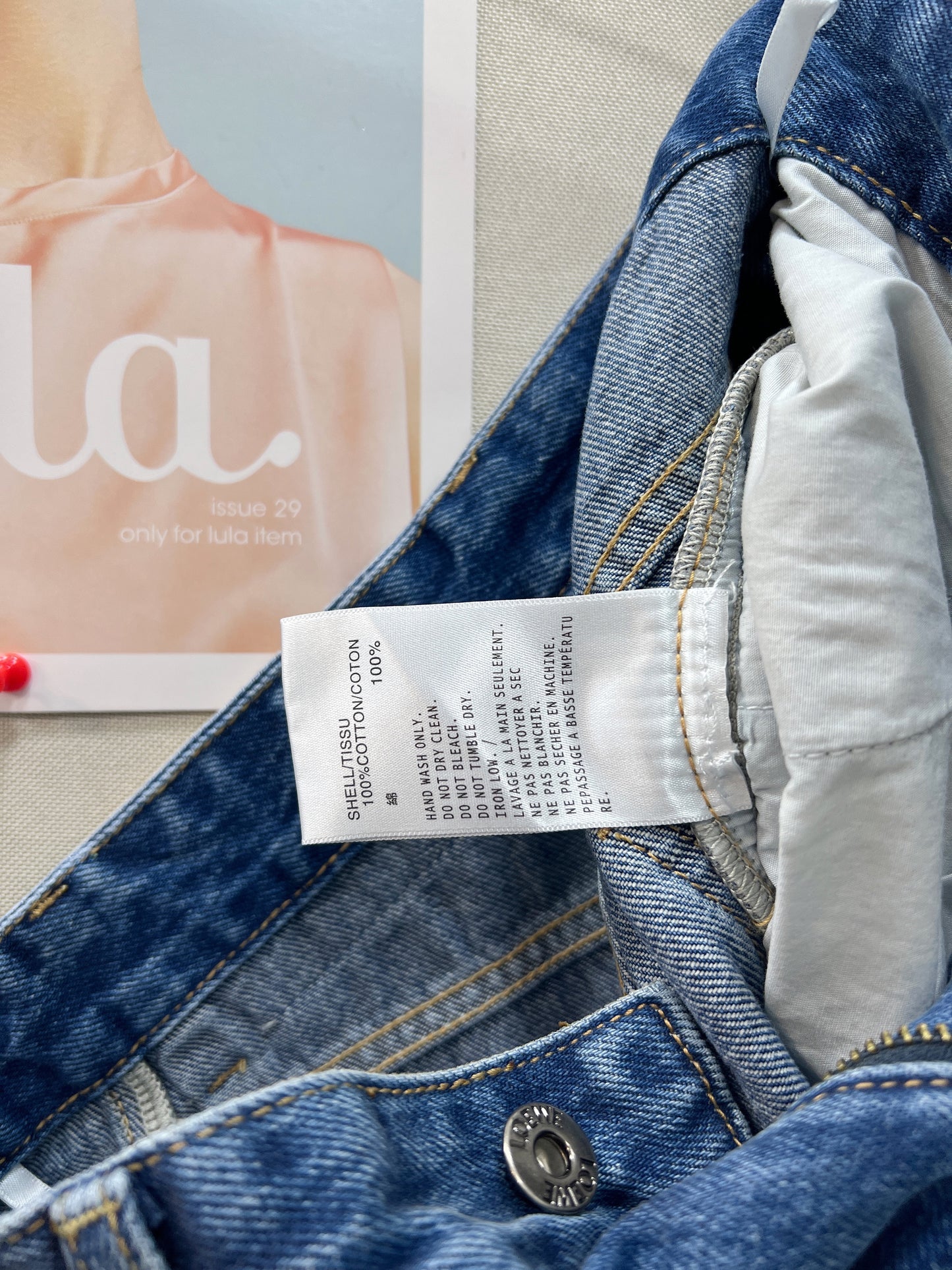26SS NEU Sommer limitierte Auflage Mais-Print Krummsäbel-Jeans