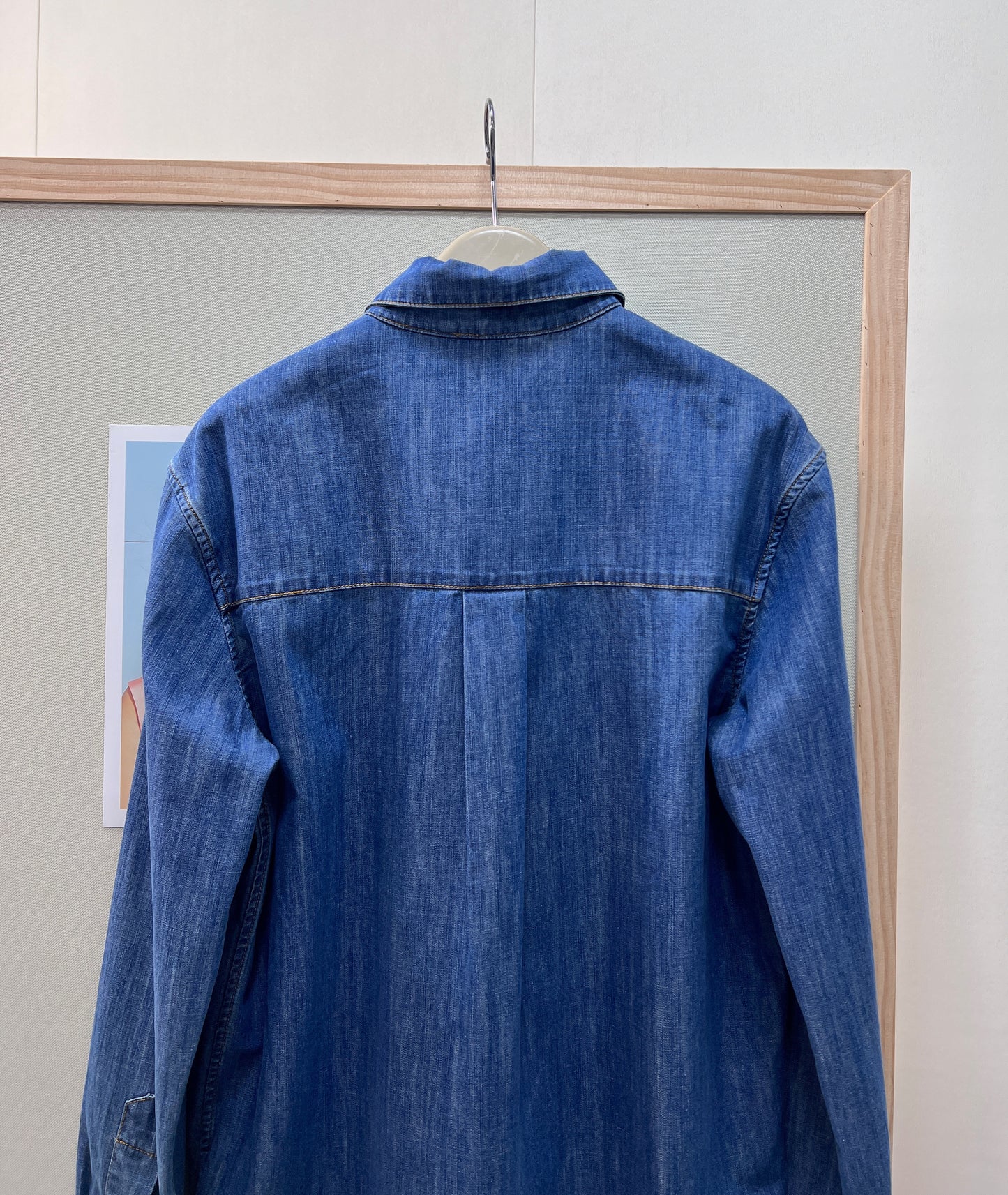 26SS NEW Retro distressed washed denim shirt jacket