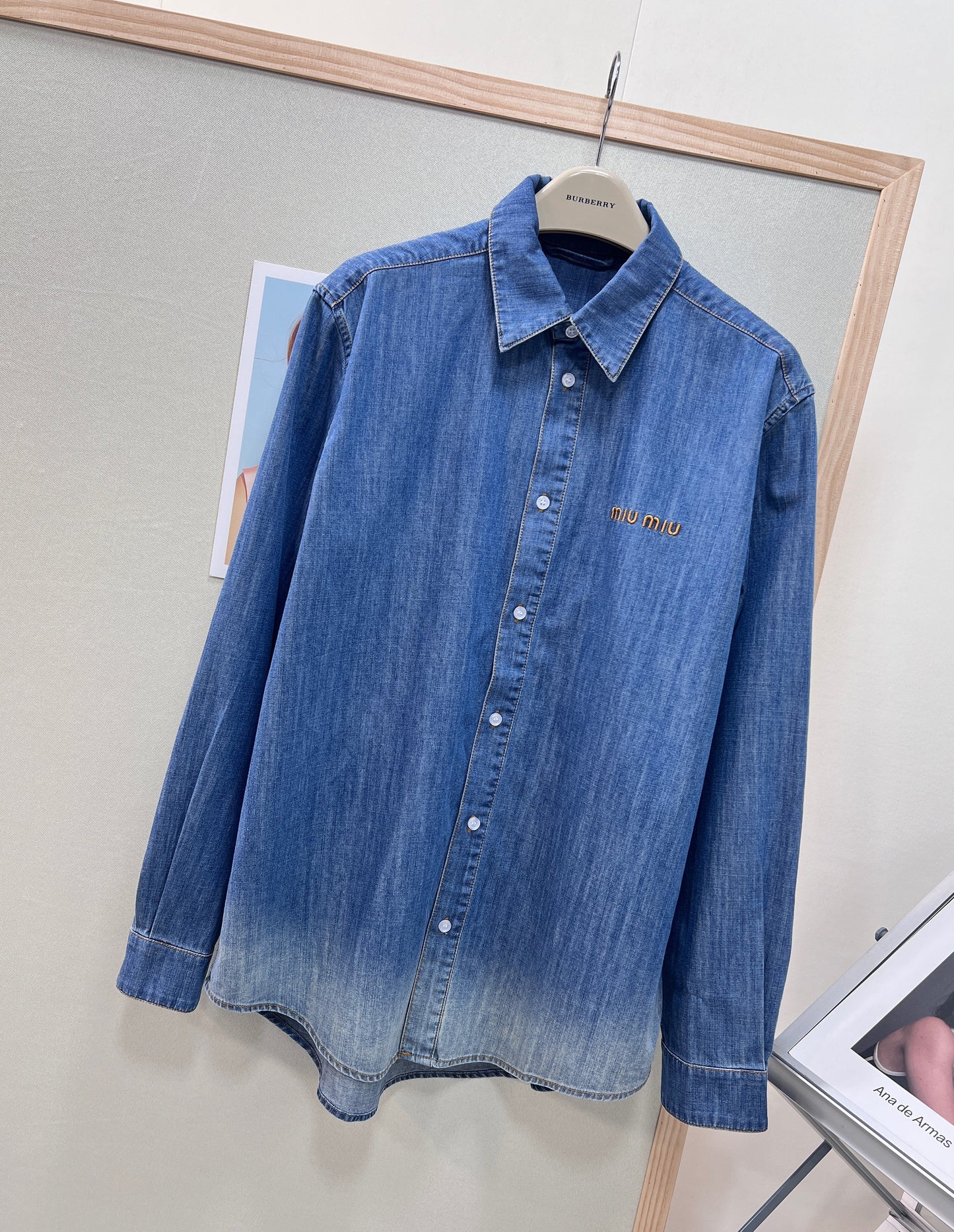 26SS NEW Retro distressed washed denim shirt jacket