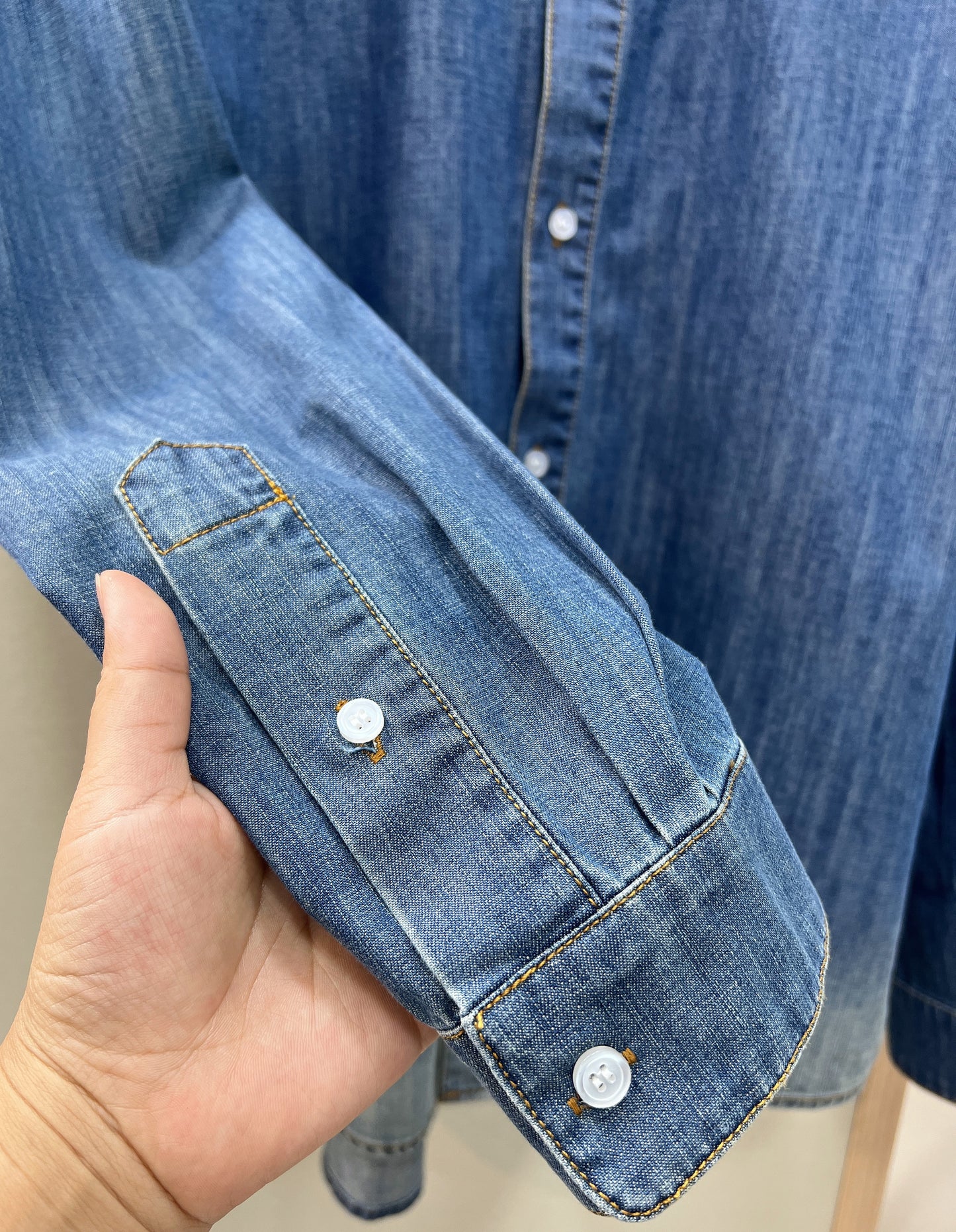 26SS NEW Retro distressed washed denim shirt jacket