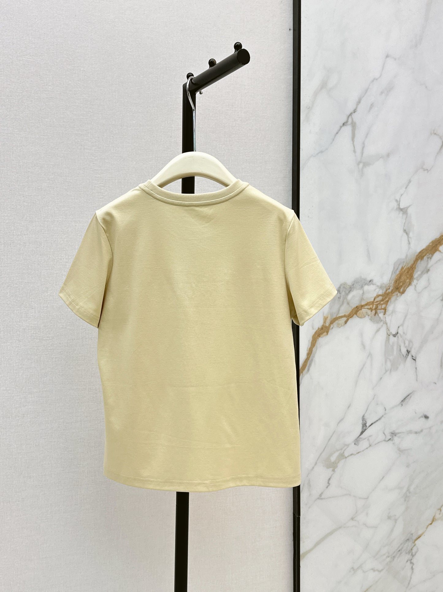 26SS NEW Xiaoxiangfeng Heavy Industry beaded letter short-sleeved T-shirt