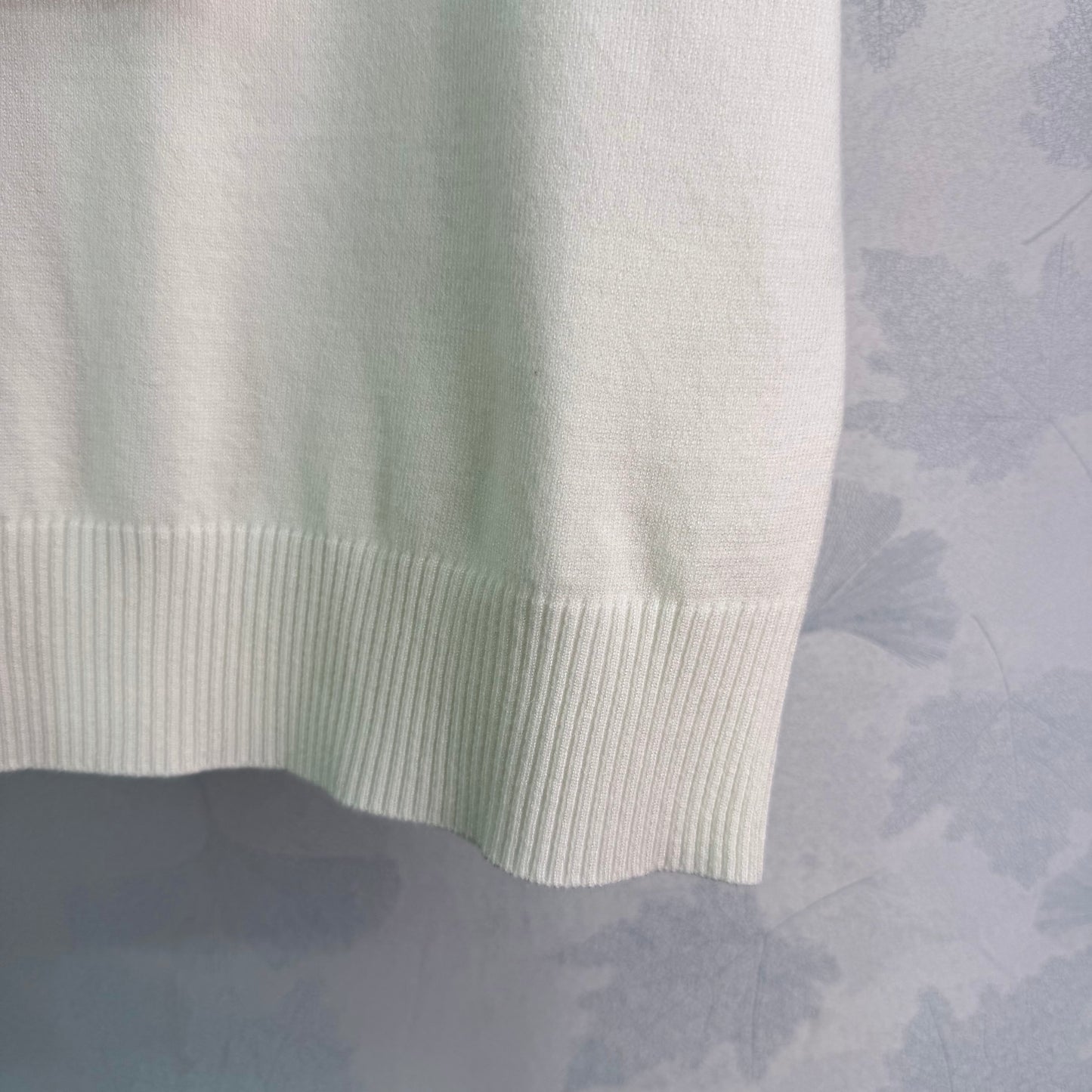 26SS NEW Pearl neckline short-sleeved sweater