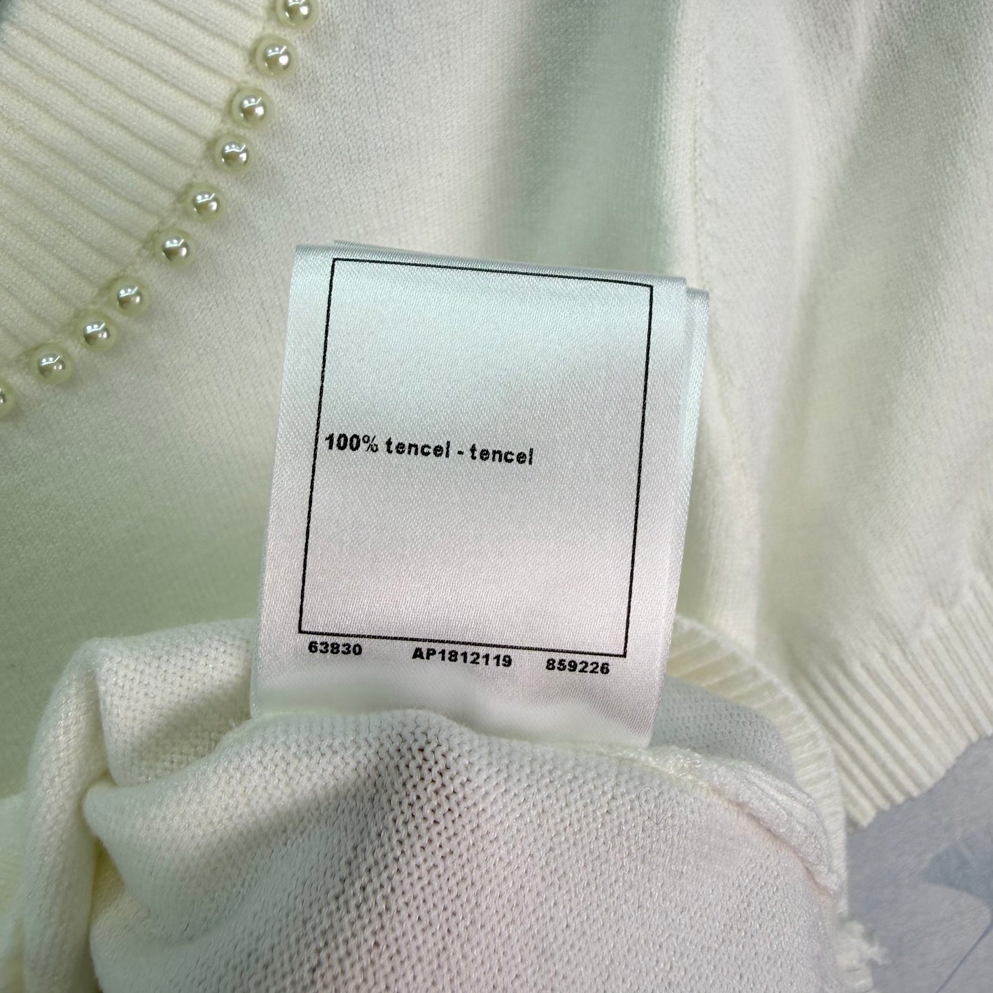 26SS NEW Pearl neckline short-sleeved sweater