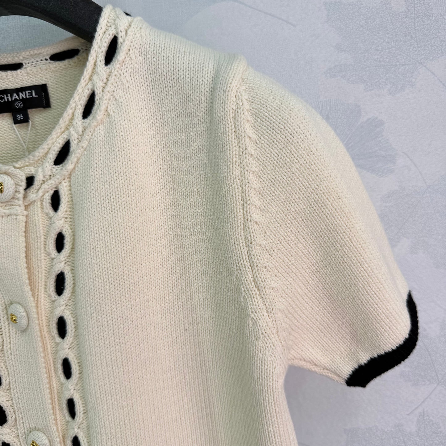 26SS NEUER kurzärmeliger Strickcardigan